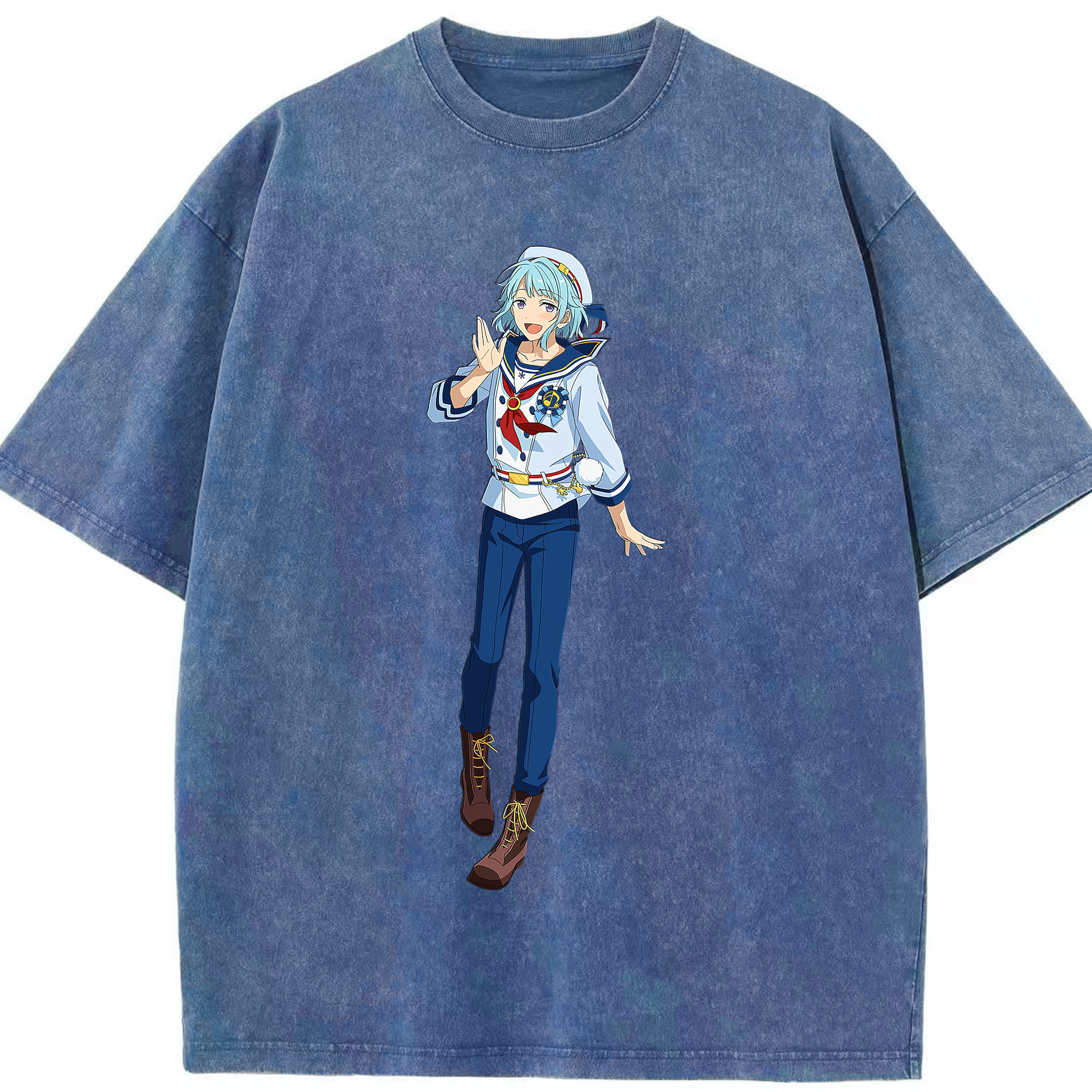 （画像用） あんさんぶるスターズ! Ensemble Stars 綿100% ヴィンテージ風 半袖Tシャツ（フロントプリント）
