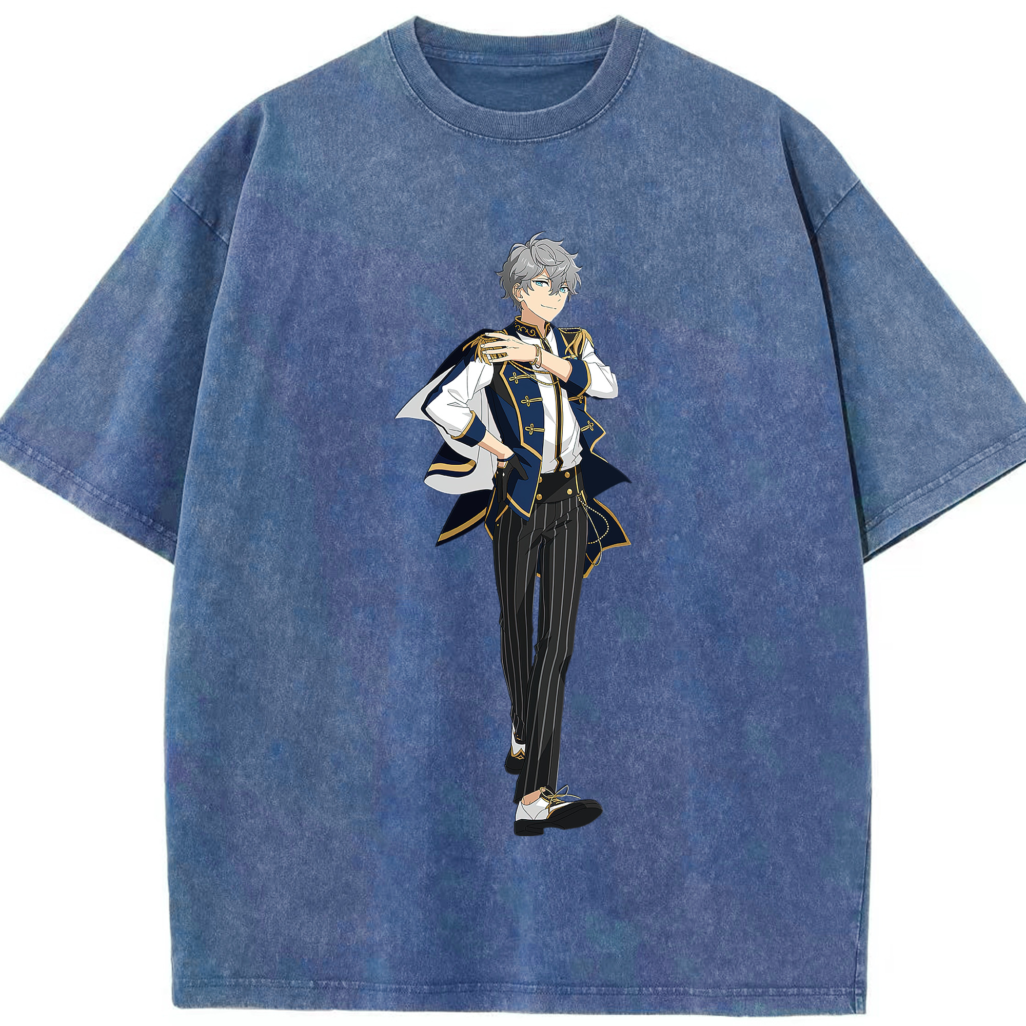 （画像用） あんさんぶるスターズ! Ensemble Stars 綿100% ヴィンテージ風 半袖Tシャツ（フロントプリント）