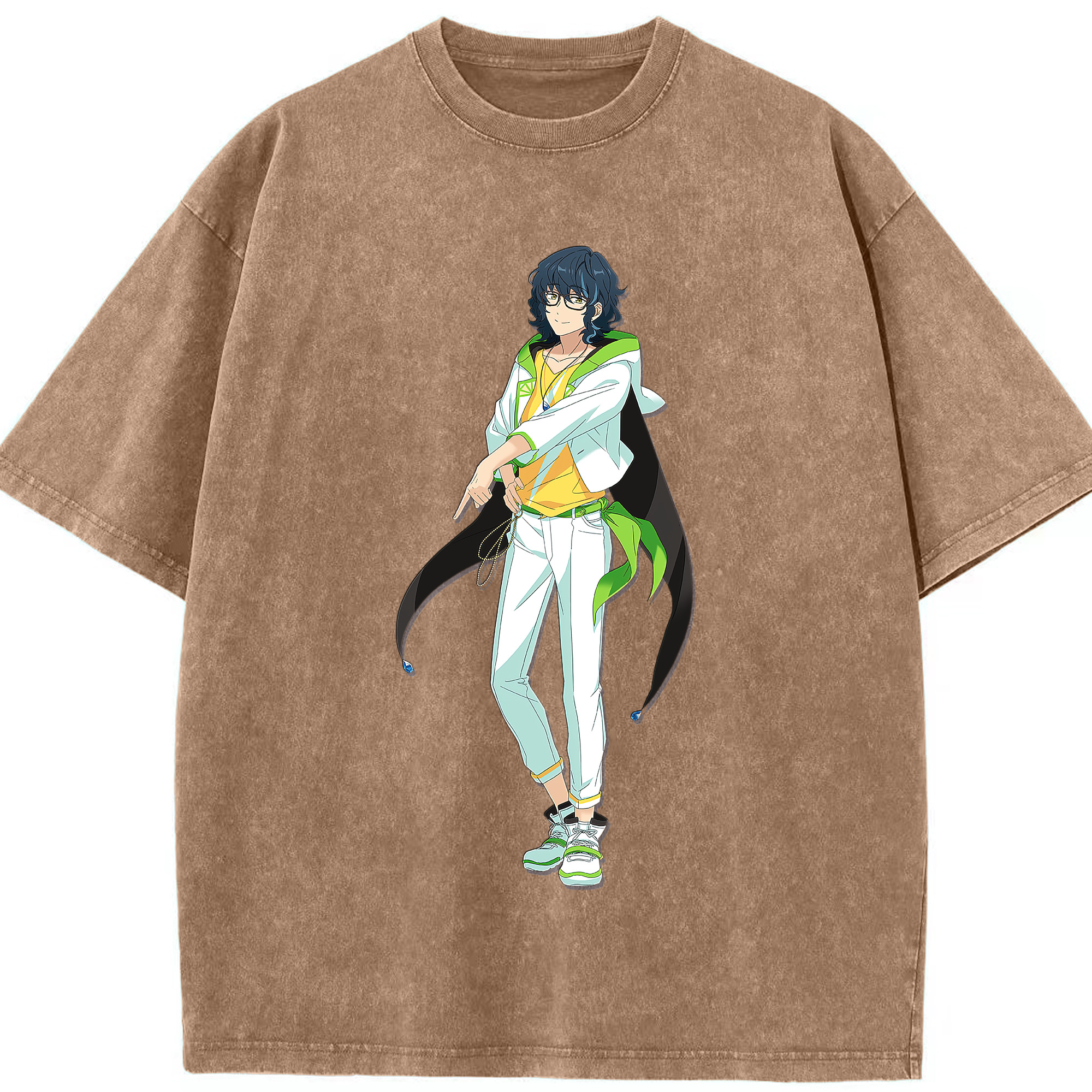 （画像用） あんさんぶるスターズ! Ensemble Stars 綿100% ヴィンテージ風 半袖Tシャツ（フロントプリント）