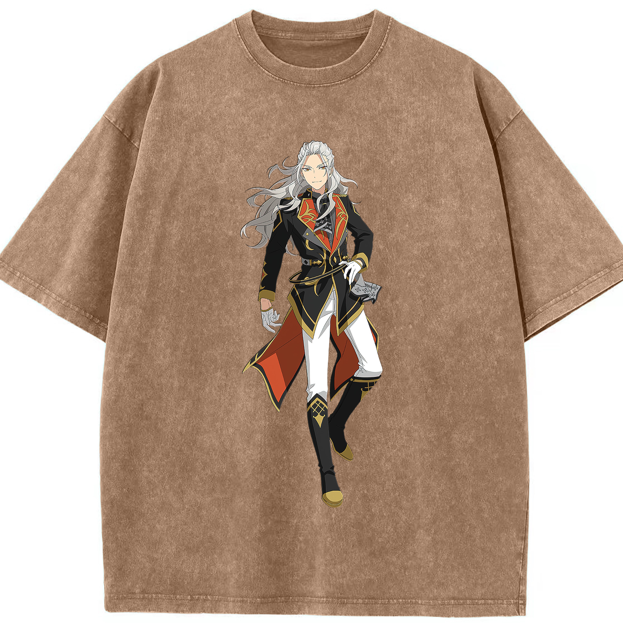 （画像用） あんさんぶるスターズ! Ensemble Stars 綿100% ヴィンテージ風 半袖Tシャツ（フロントプリント）