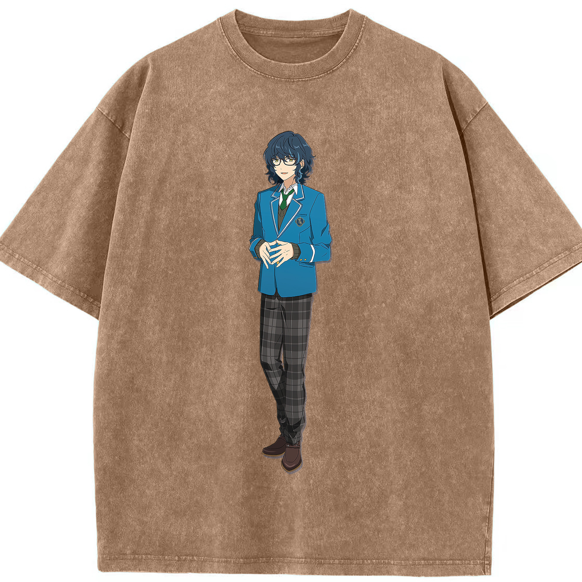 （画像用） あんさんぶるスターズ! Ensemble Stars 綿100% ヴィンテージ風 半袖Tシャツ（フロントプリント）
