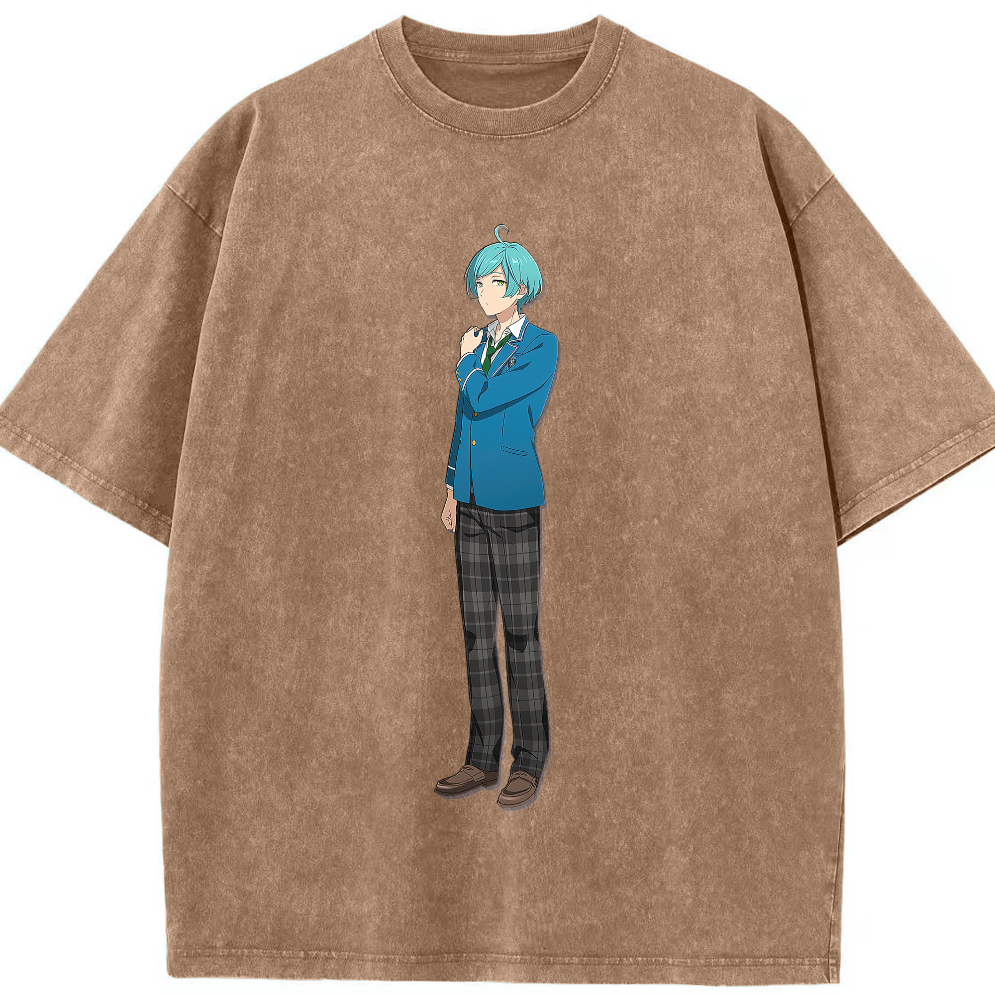 （画像用） あんさんぶるスターズ! Ensemble Stars 綿100% ヴィンテージ風 半袖Tシャツ（フロントプリント）