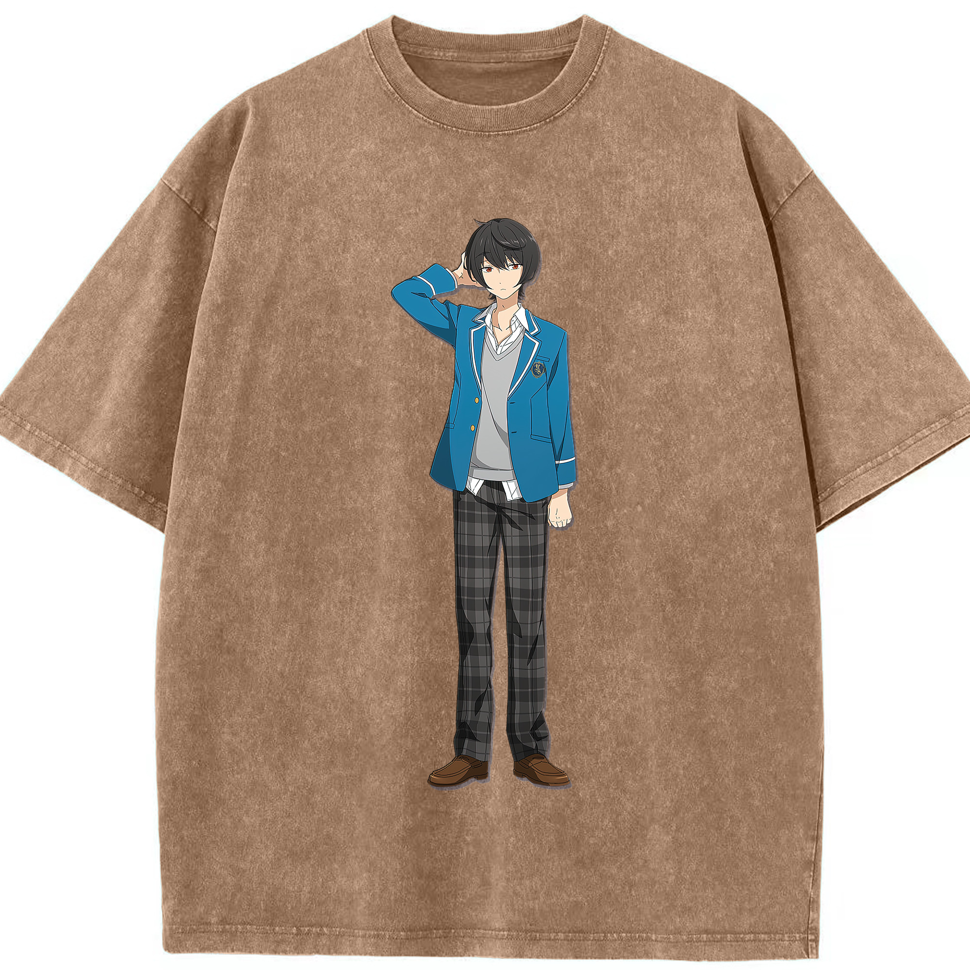 （画像用） あんさんぶるスターズ! Ensemble Stars 綿100% ヴィンテージ風 半袖Tシャツ（フロントプリント）