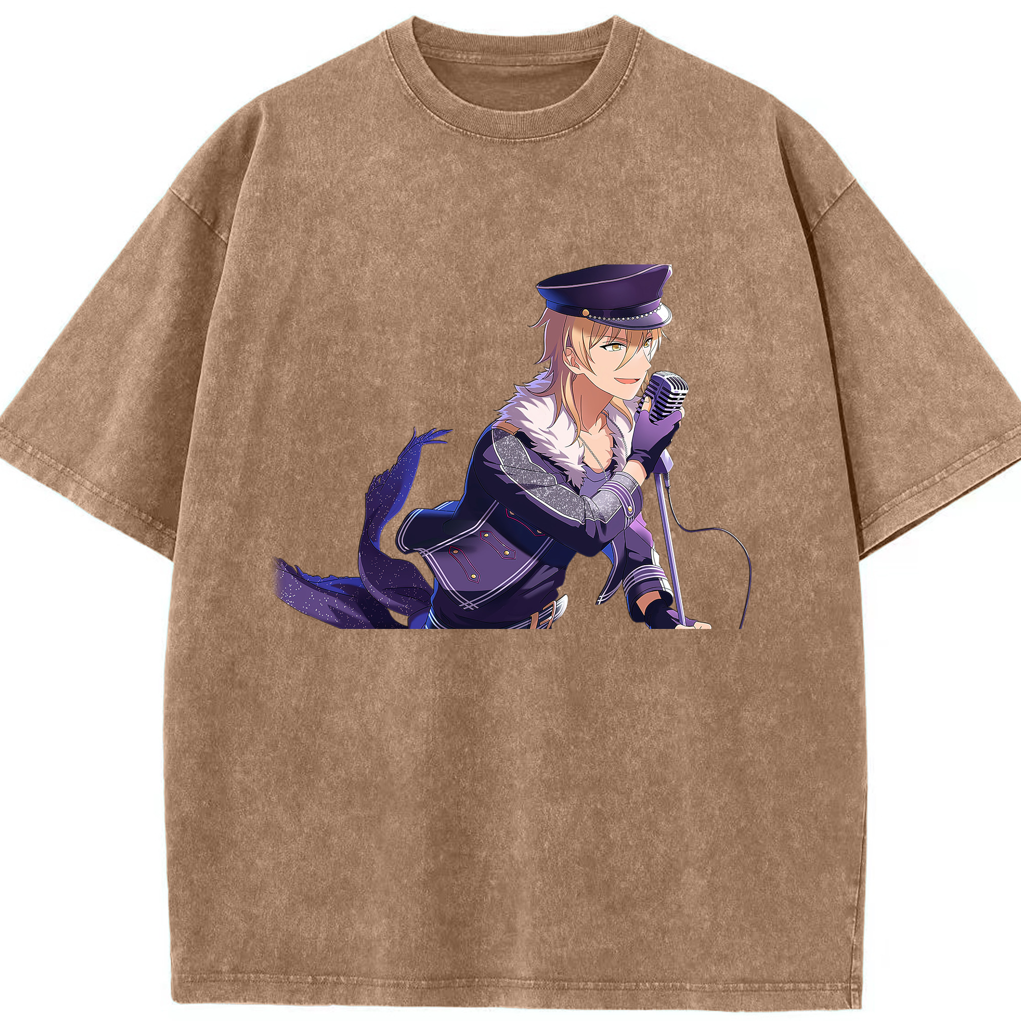 （画像用） あんさんぶるスターズ! Ensemble Stars 綿100% ヴィンテージ風 半袖Tシャツ（フロントプリント）