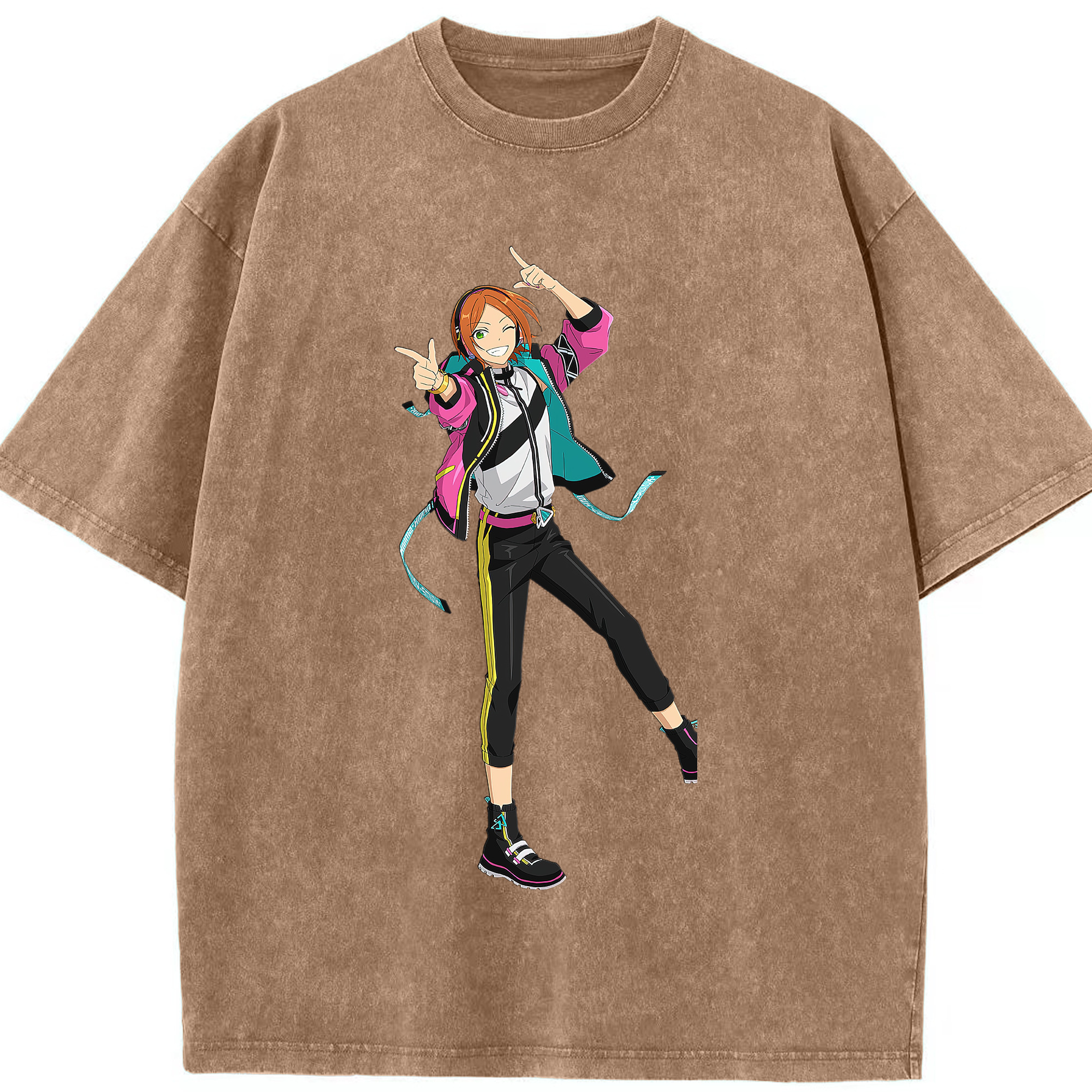 （画像用） あんさんぶるスターズ! Ensemble Stars 綿100% ヴィンテージ風 半袖Tシャツ（フロントプリント）