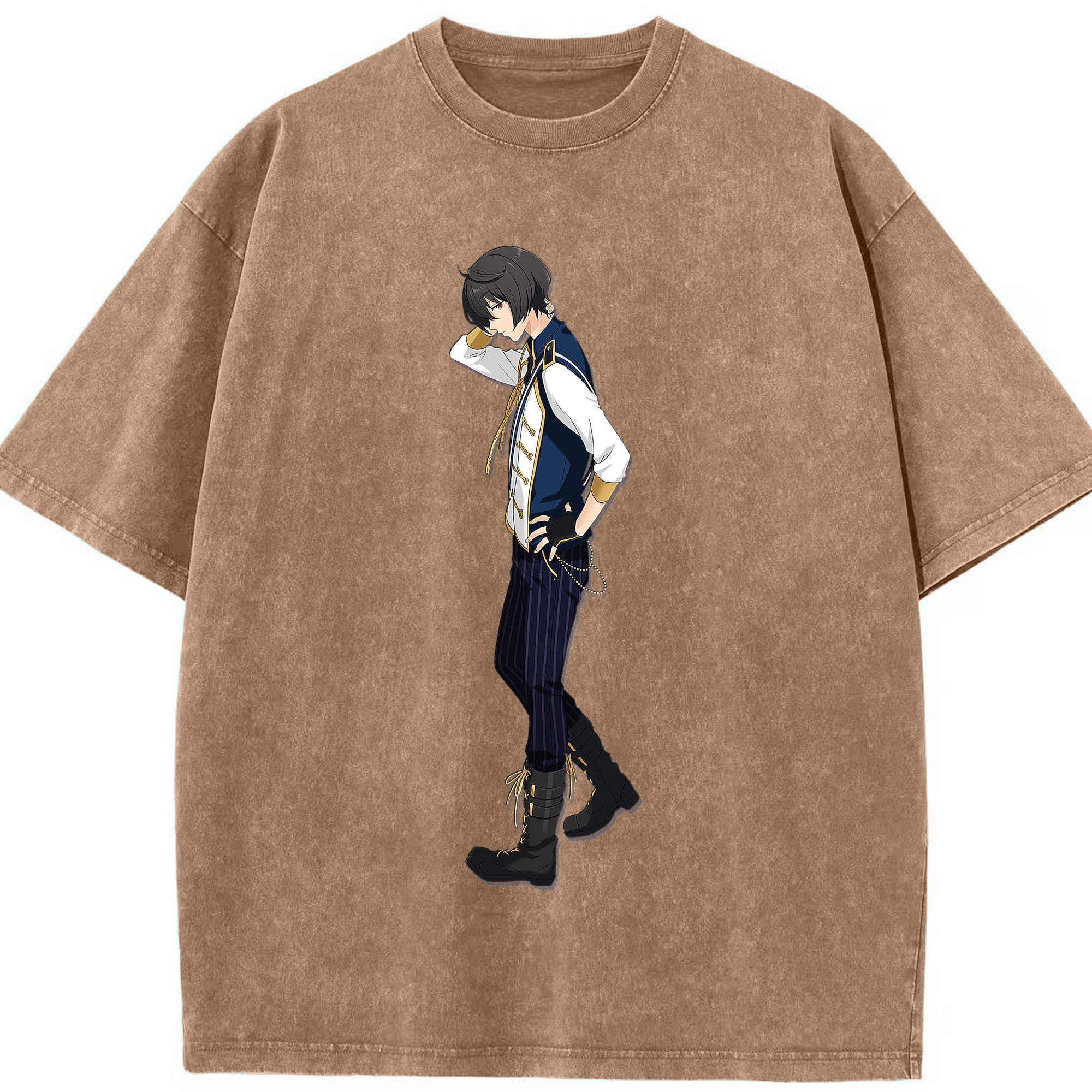 （画像用） あんさんぶるスターズ! Ensemble Stars 綿100% ヴィンテージ風 半袖Tシャツ（フロントプリント）