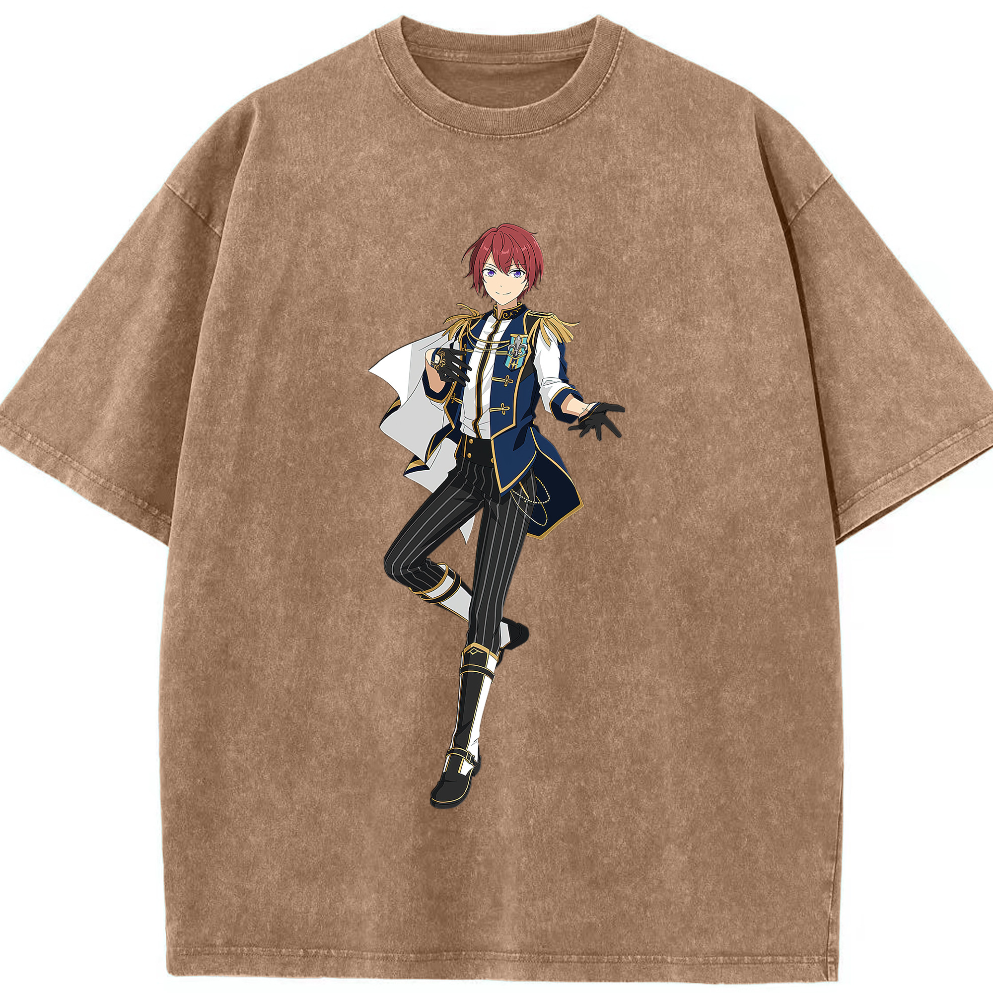 （画像用） あんさんぶるスターズ! Ensemble Stars 綿100% ヴィンテージ風 半袖Tシャツ（フロントプリント）
