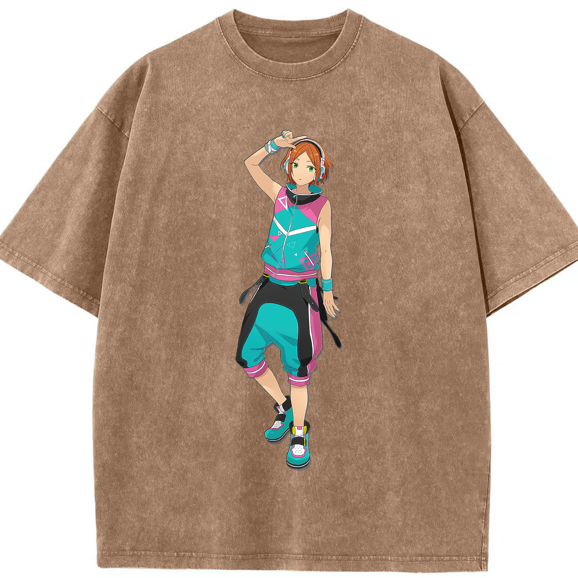（画像用） あんさんぶるスターズ! Ensemble Stars 綿100% ヴィンテージ風 半袖Tシャツ（フロントプリント）