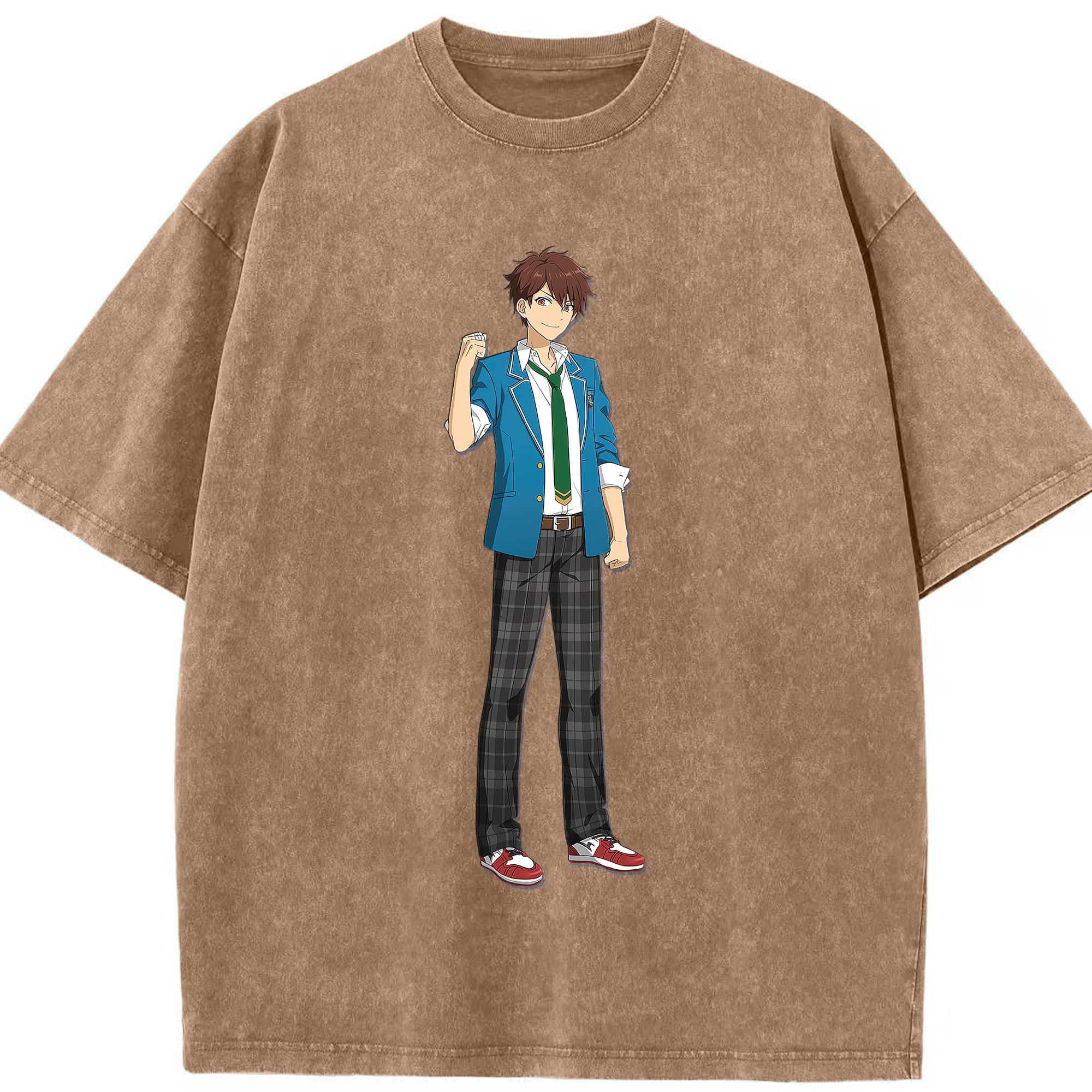 （画像用） あんさんぶるスターズ! Ensemble Stars 綿100% ヴィンテージ風 半袖Tシャツ（フロントプリント）