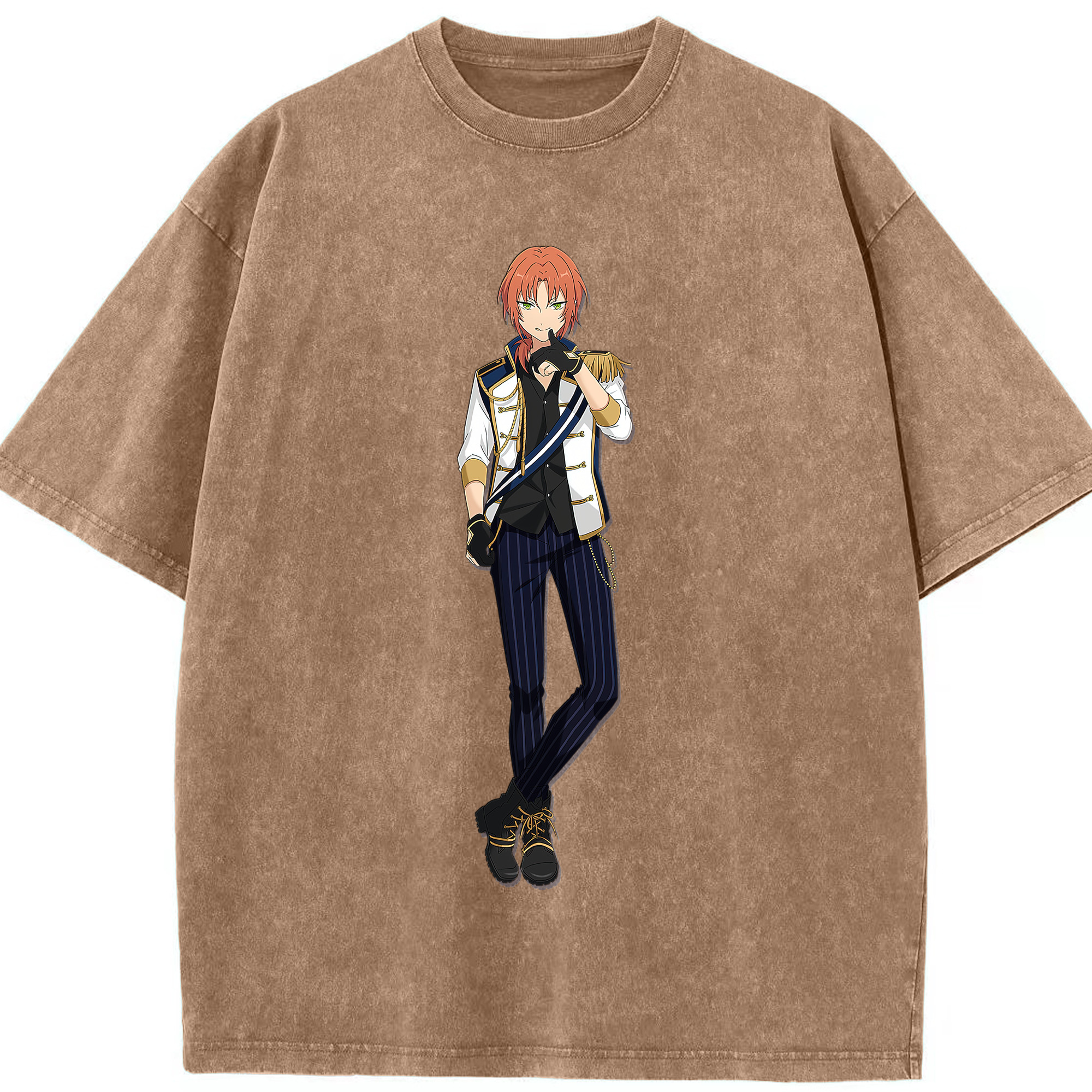 （画像用） あんさんぶるスターズ! Ensemble Stars 綿100% ヴィンテージ風 半袖Tシャツ（フロントプリント）