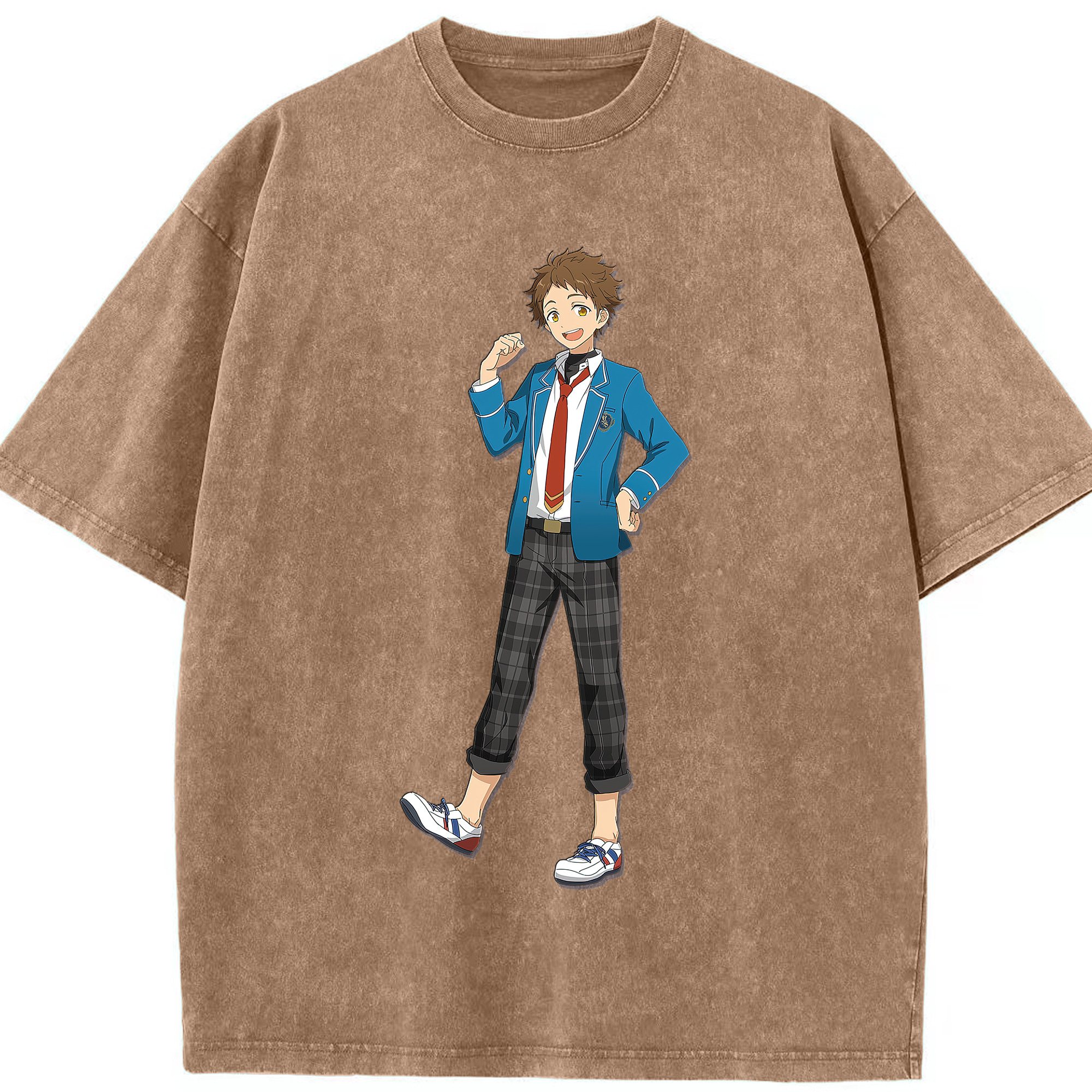 （画像用） あんさんぶるスターズ! Ensemble Stars 綿100% ヴィンテージ風 半袖Tシャツ（フロントプリント）