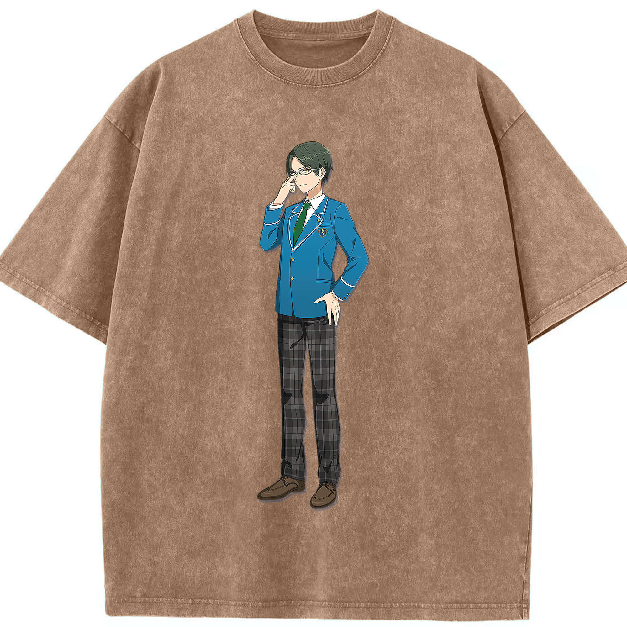 （画像用） あんさんぶるスターズ! Ensemble Stars 綿100% ヴィンテージ風 半袖Tシャツ（フロントプリント）