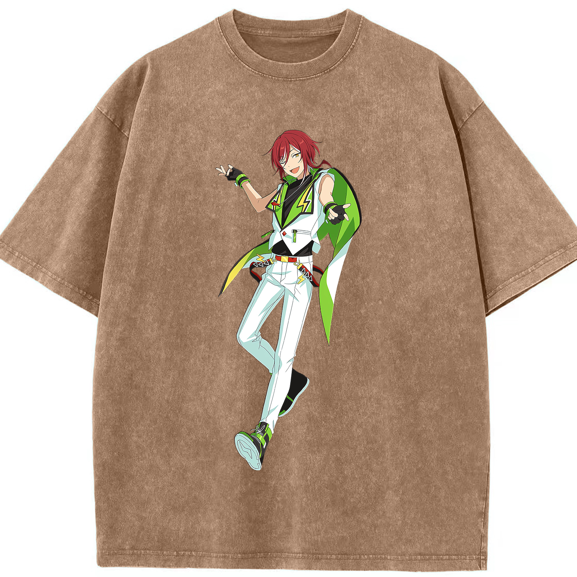（画像用） あんさんぶるスターズ! Ensemble Stars 綿100% ヴィンテージ風 半袖Tシャツ（フロントプリント）