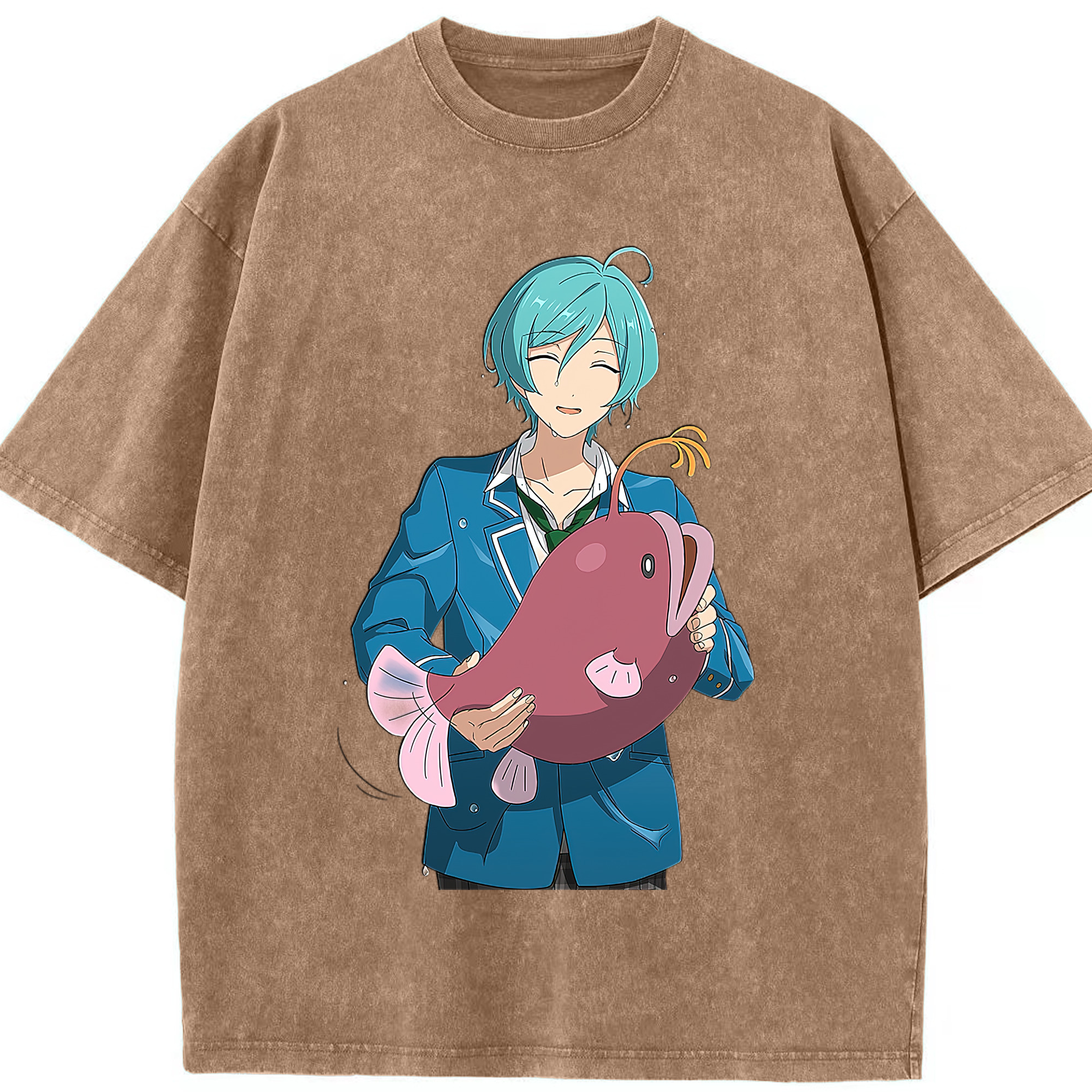 （画像用） あんさんぶるスターズ! Ensemble Stars 綿100% ヴィンテージ風 半袖Tシャツ（フロントプリント）