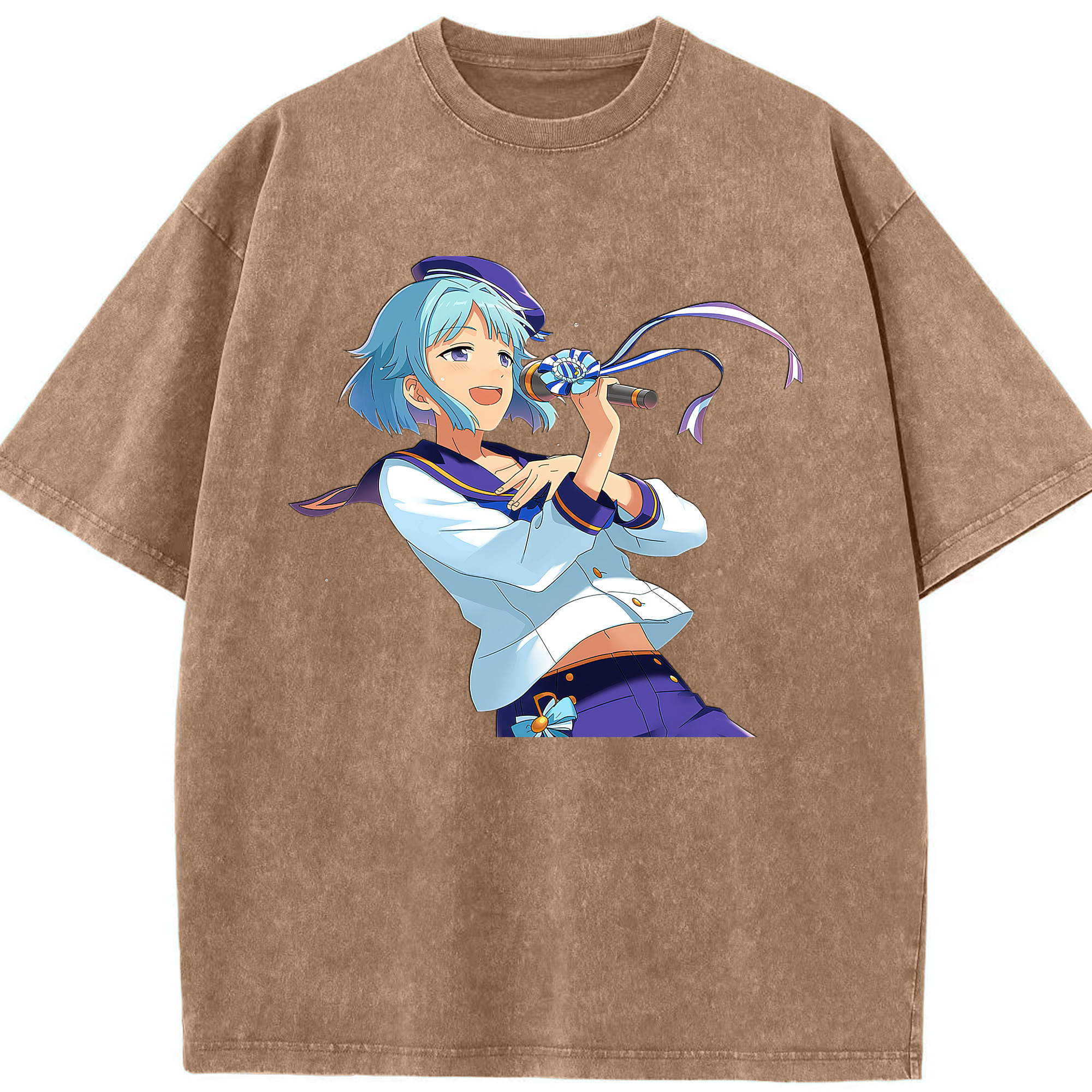 （画像用） あんさんぶるスターズ! Ensemble Stars 綿100% ヴィンテージ風 半袖Tシャツ（フロントプリント）