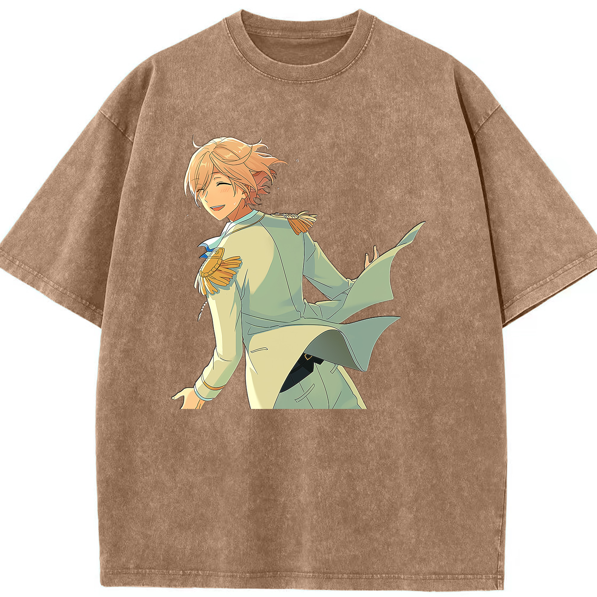 （画像用） あんさんぶるスターズ! Ensemble Stars 綿100% ヴィンテージ風 半袖Tシャツ（フロントプリント）