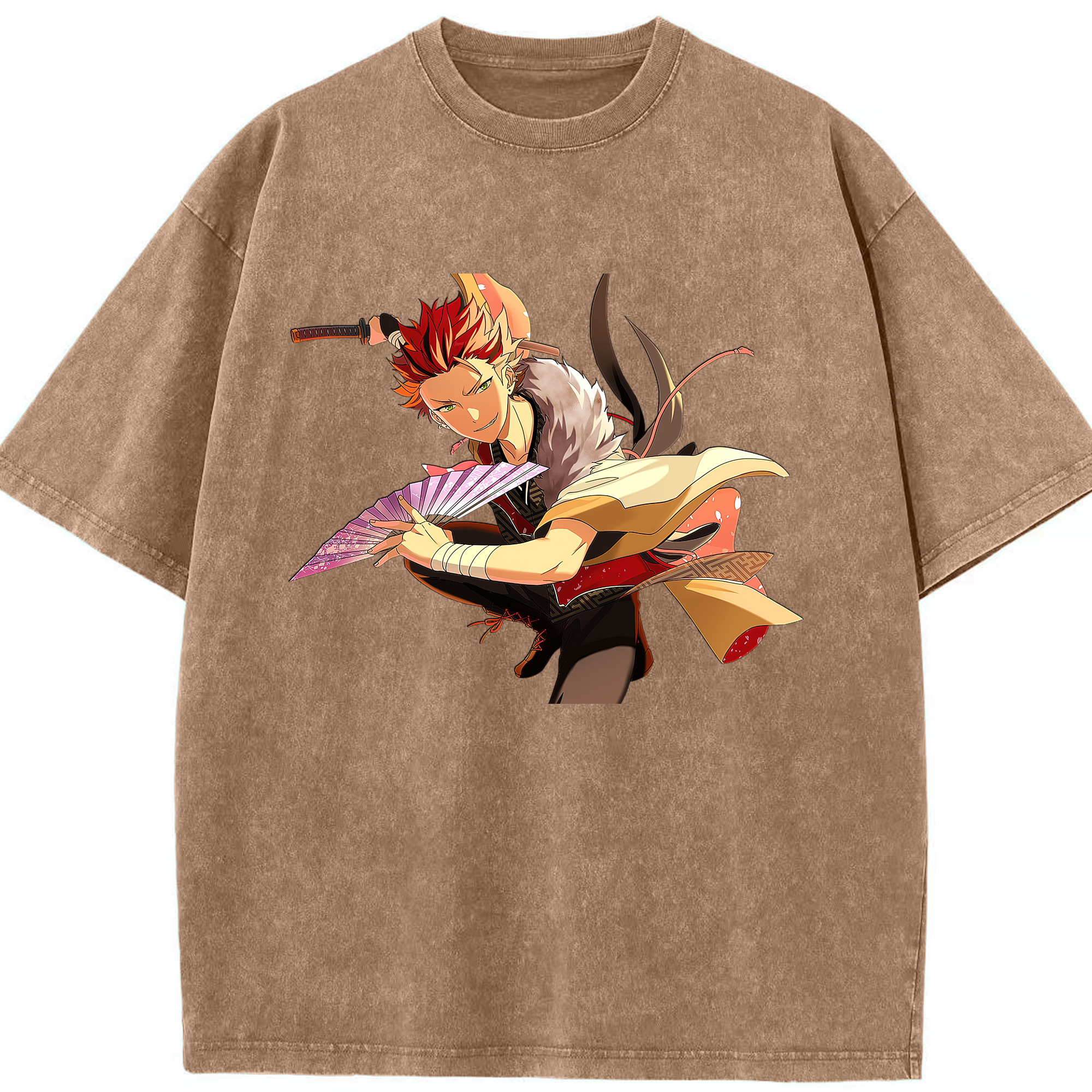 （画像用） あんさんぶるスターズ! Ensemble Stars 綿100% ヴィンテージ風 半袖Tシャツ（フロントプリント）