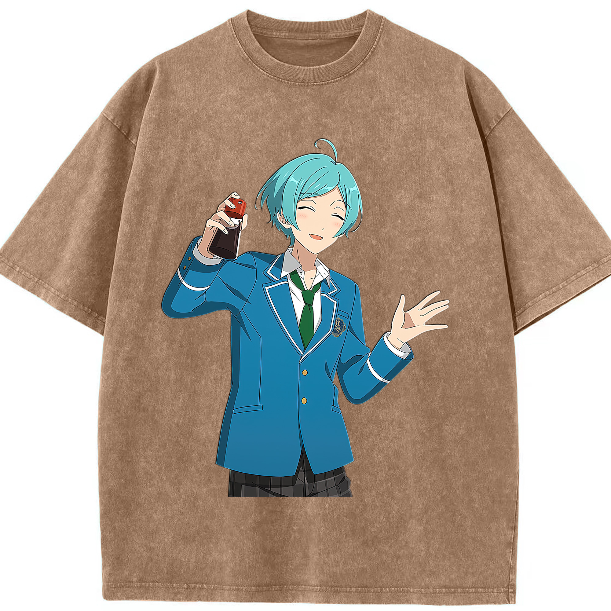（画像用） あんさんぶるスターズ! Ensemble Stars 綿100% ヴィンテージ風 半袖Tシャツ（フロントプリント）