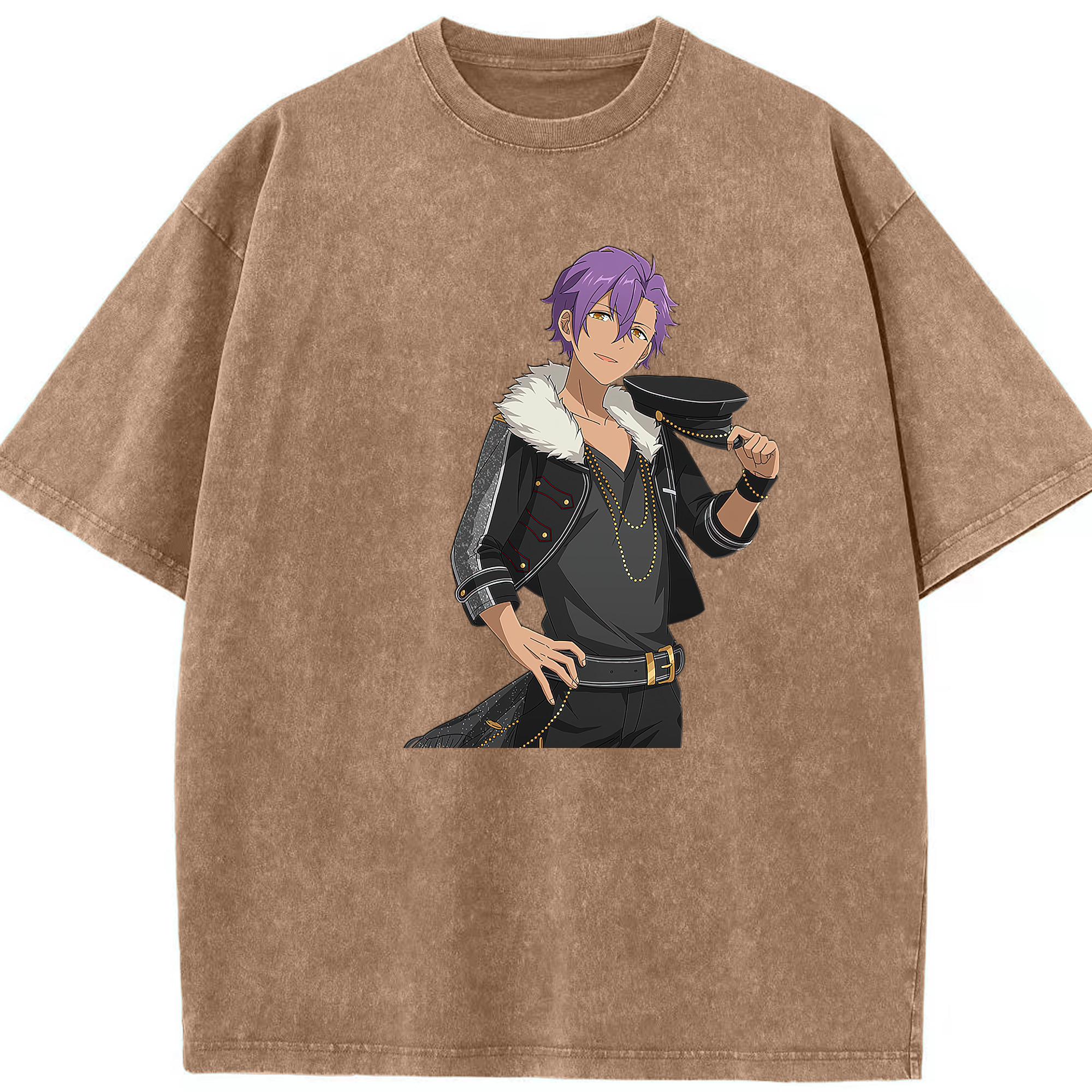 （画像用） あんさんぶるスターズ! Ensemble Stars 綿100% ヴィンテージ風 半袖Tシャツ（フロントプリント）
