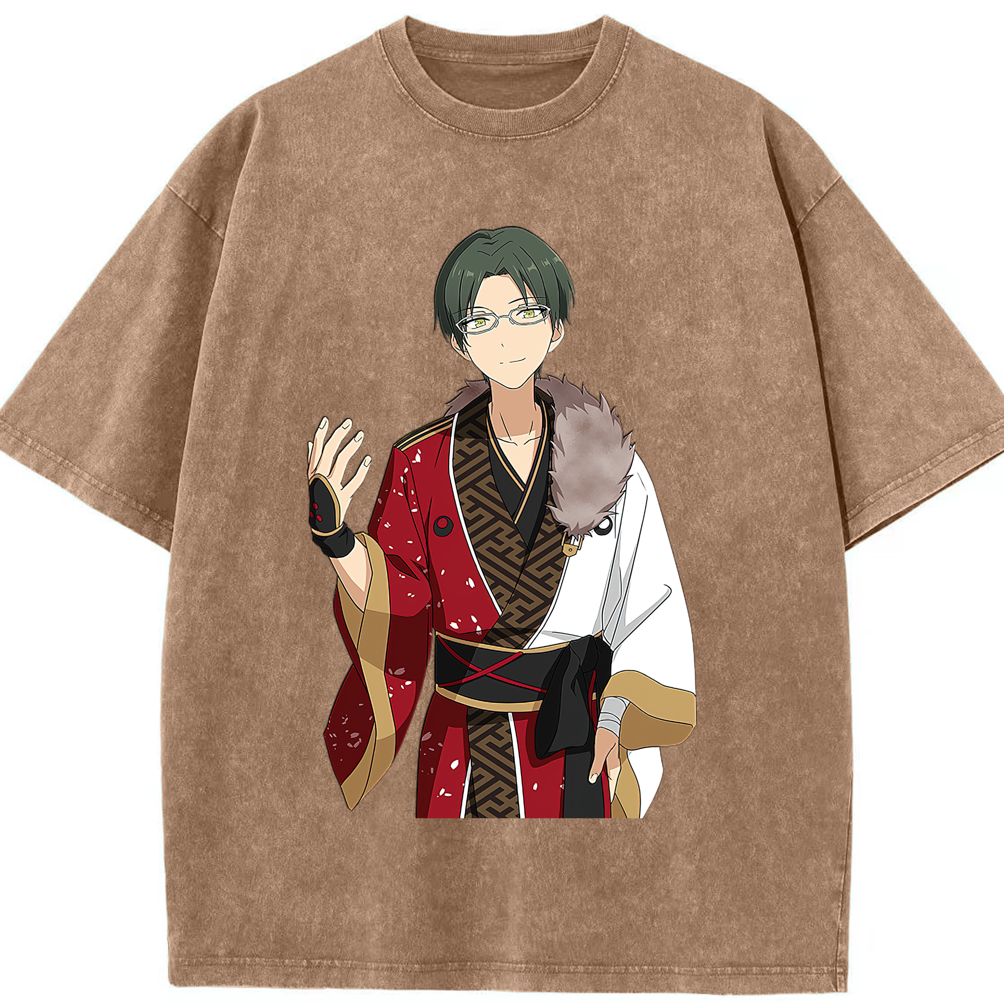 （画像用） あんさんぶるスターズ! Ensemble Stars 綿100% ヴィンテージ風 半袖Tシャツ（フロントプリント）