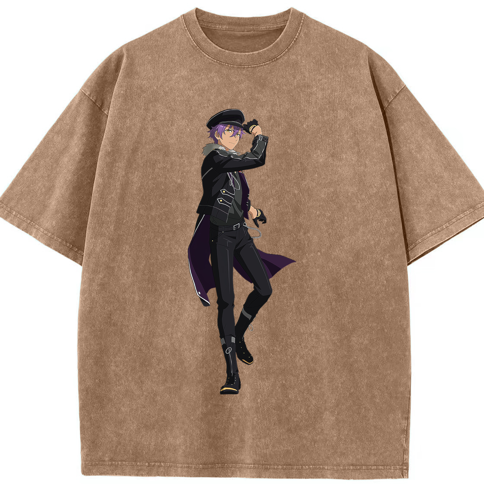 （画像用） あんさんぶるスターズ! Ensemble Stars 綿100% ヴィンテージ風 半袖Tシャツ（フロントプリント）