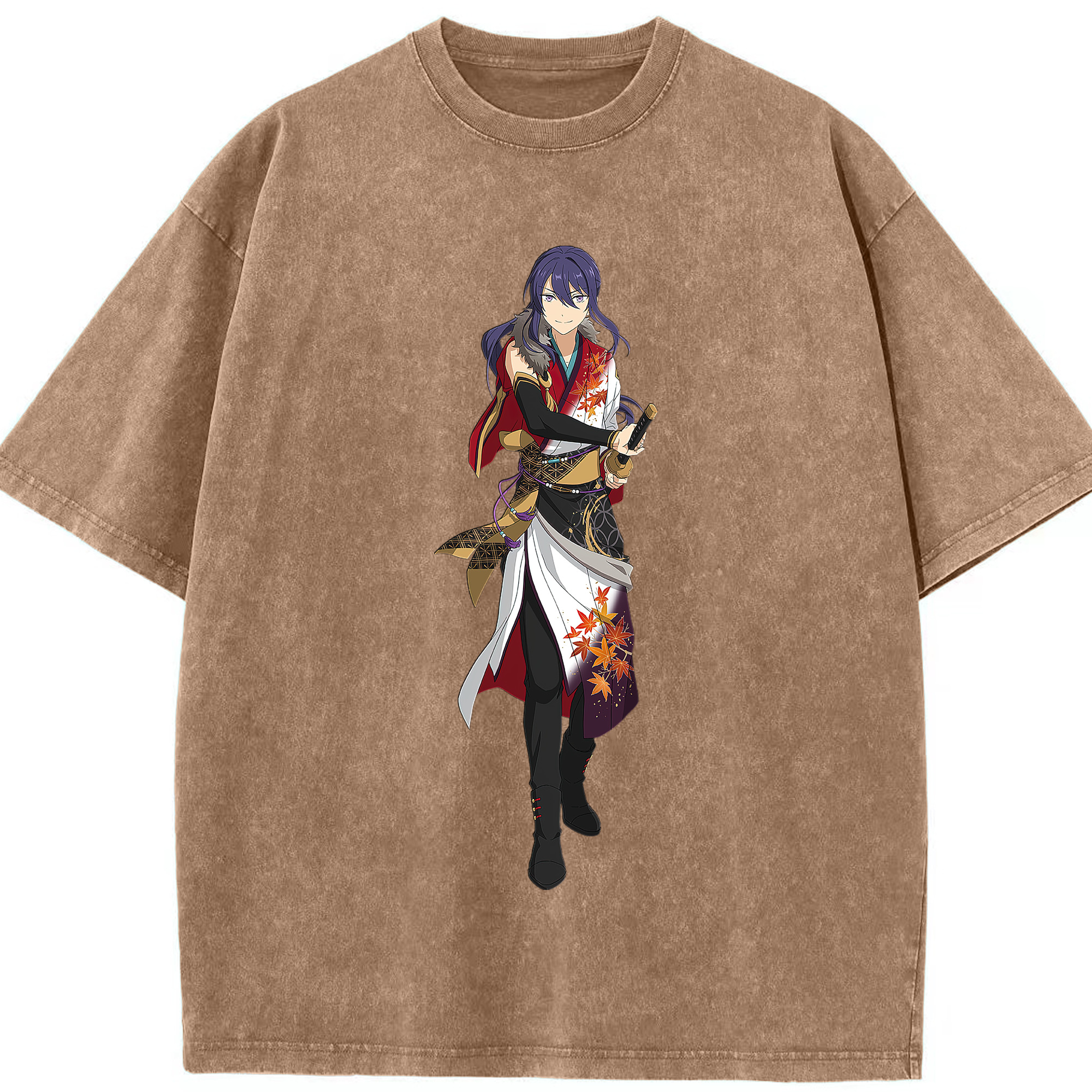 （画像用） あんさんぶるスターズ! Ensemble Stars 綿100% ヴィンテージ風 半袖Tシャツ（フロントプリント）