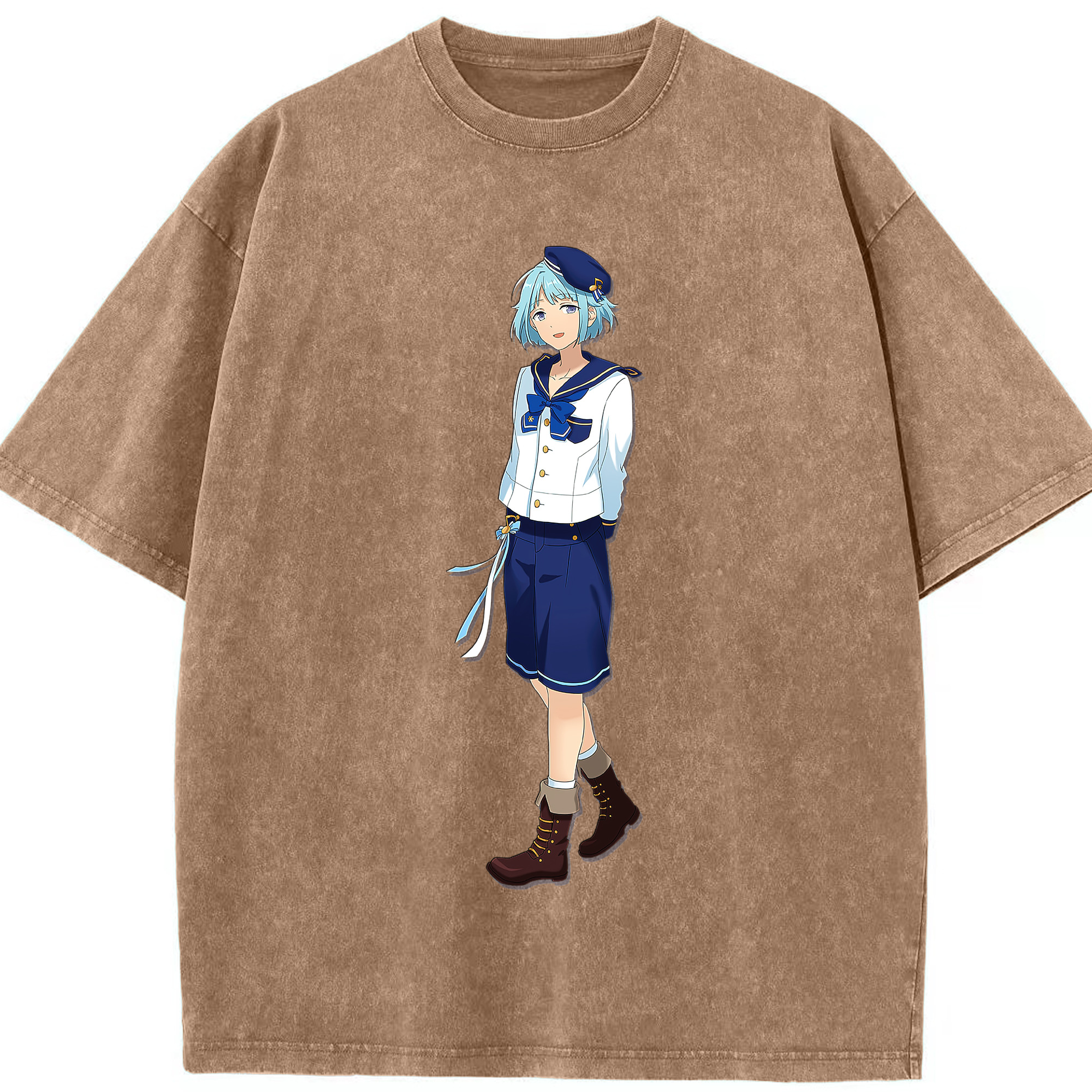 （画像用） あんさんぶるスターズ! Ensemble Stars 綿100% ヴィンテージ風 半袖Tシャツ（フロントプリント）
