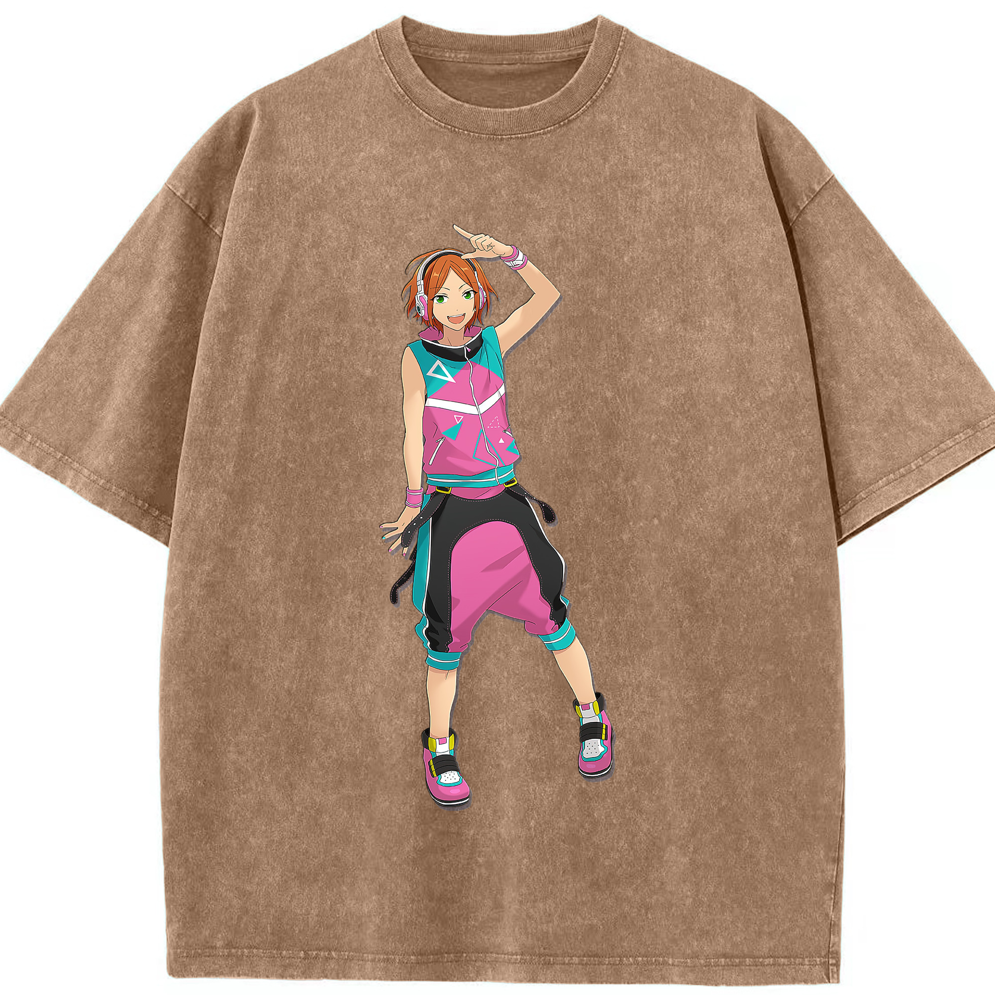 （画像用） あんさんぶるスターズ! Ensemble Stars 綿100% ヴィンテージ風 半袖Tシャツ（フロントプリント）
