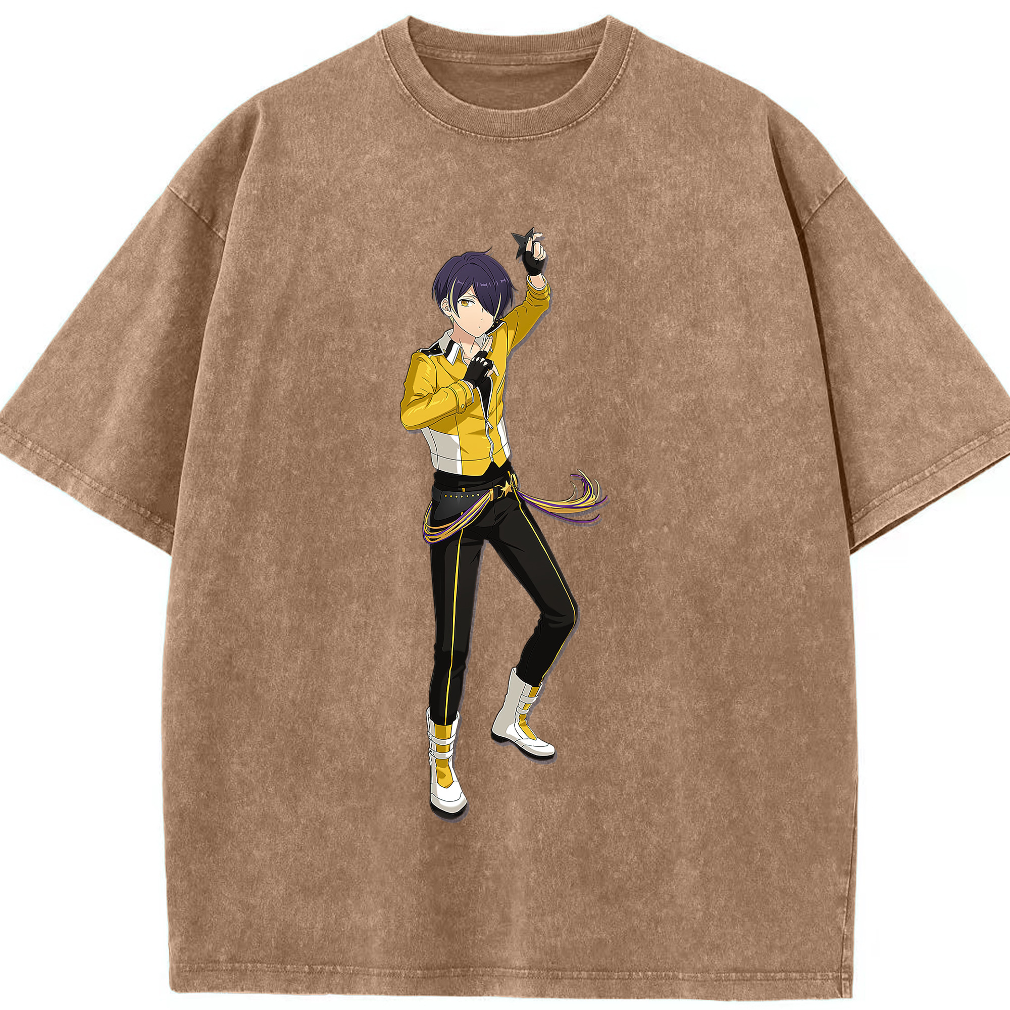 （画像用） あんさんぶるスターズ! Ensemble Stars 綿100% ヴィンテージ風 半袖Tシャツ（フロントプリント）
