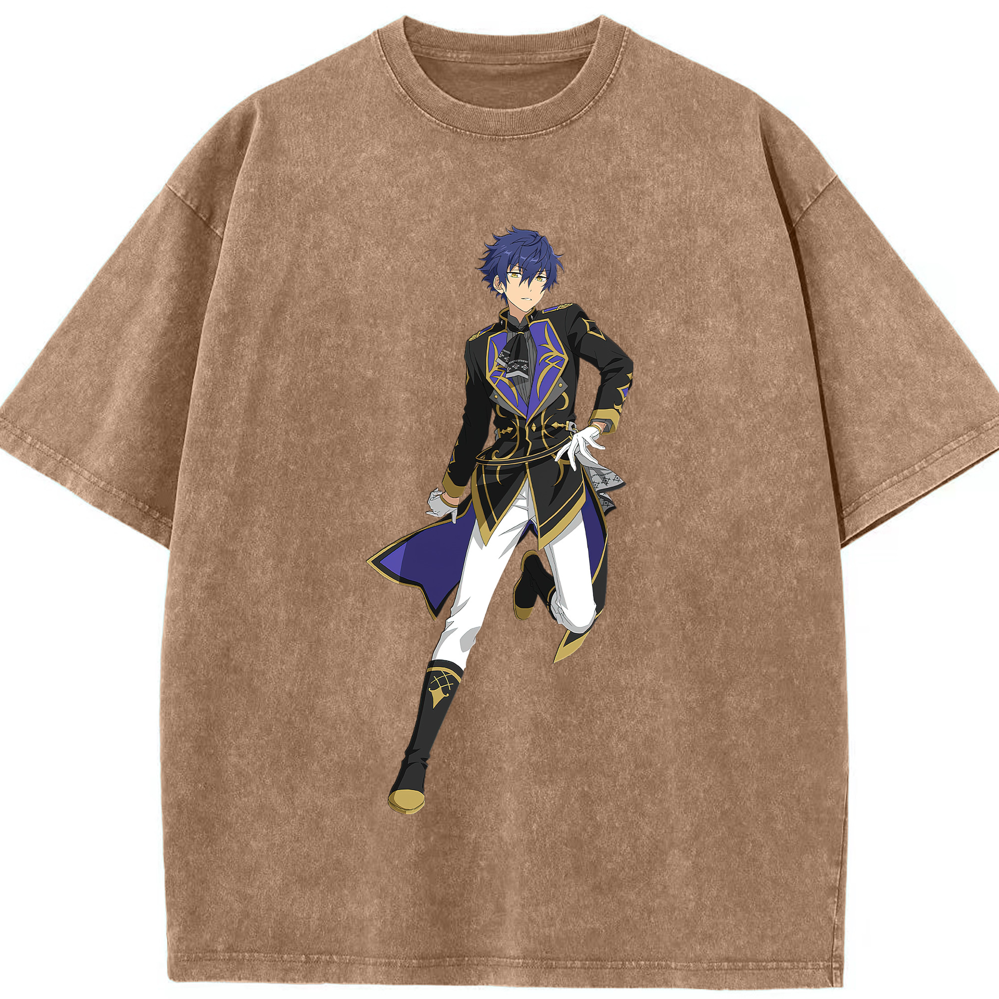 （画像用） あんさんぶるスターズ! Ensemble Stars 綿100% ヴィンテージ風 半袖Tシャツ（フロントプリント）