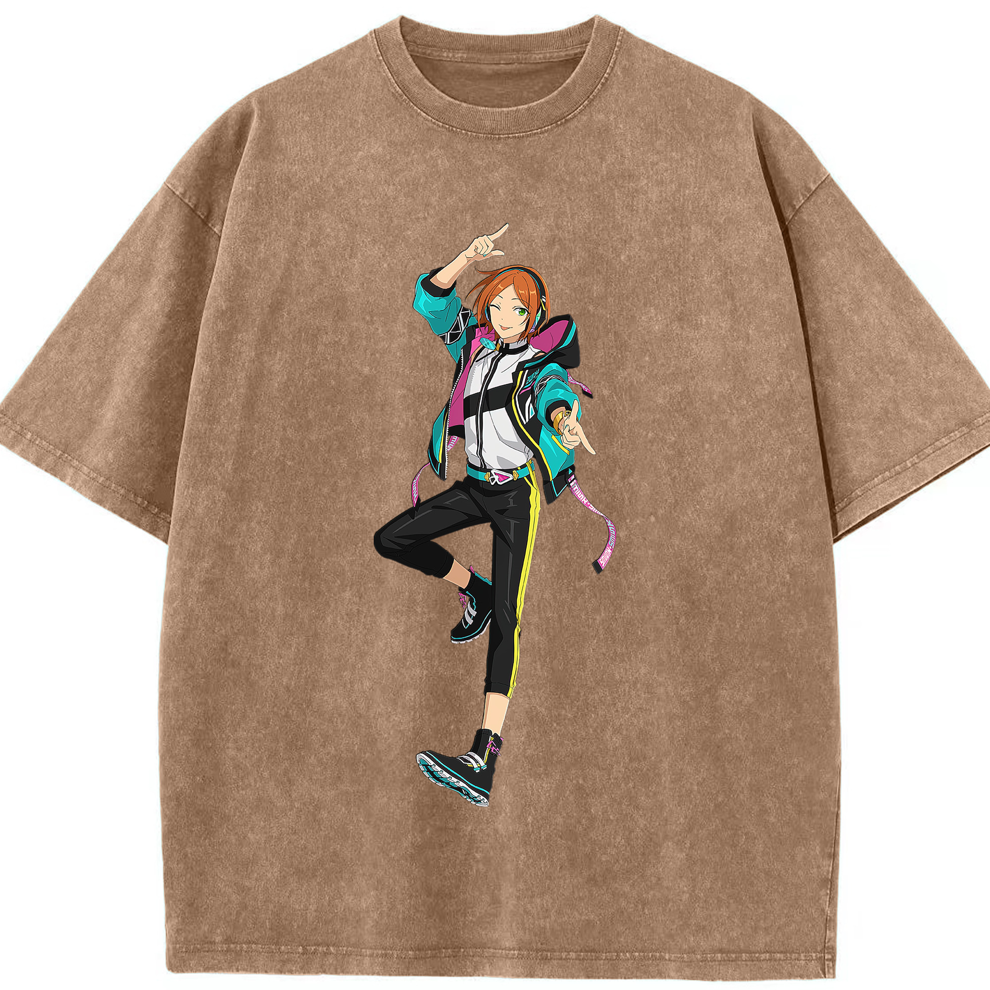 （画像用） あんさんぶるスターズ! Ensemble Stars 綿100% ヴィンテージ風 半袖Tシャツ（フロントプリント）
