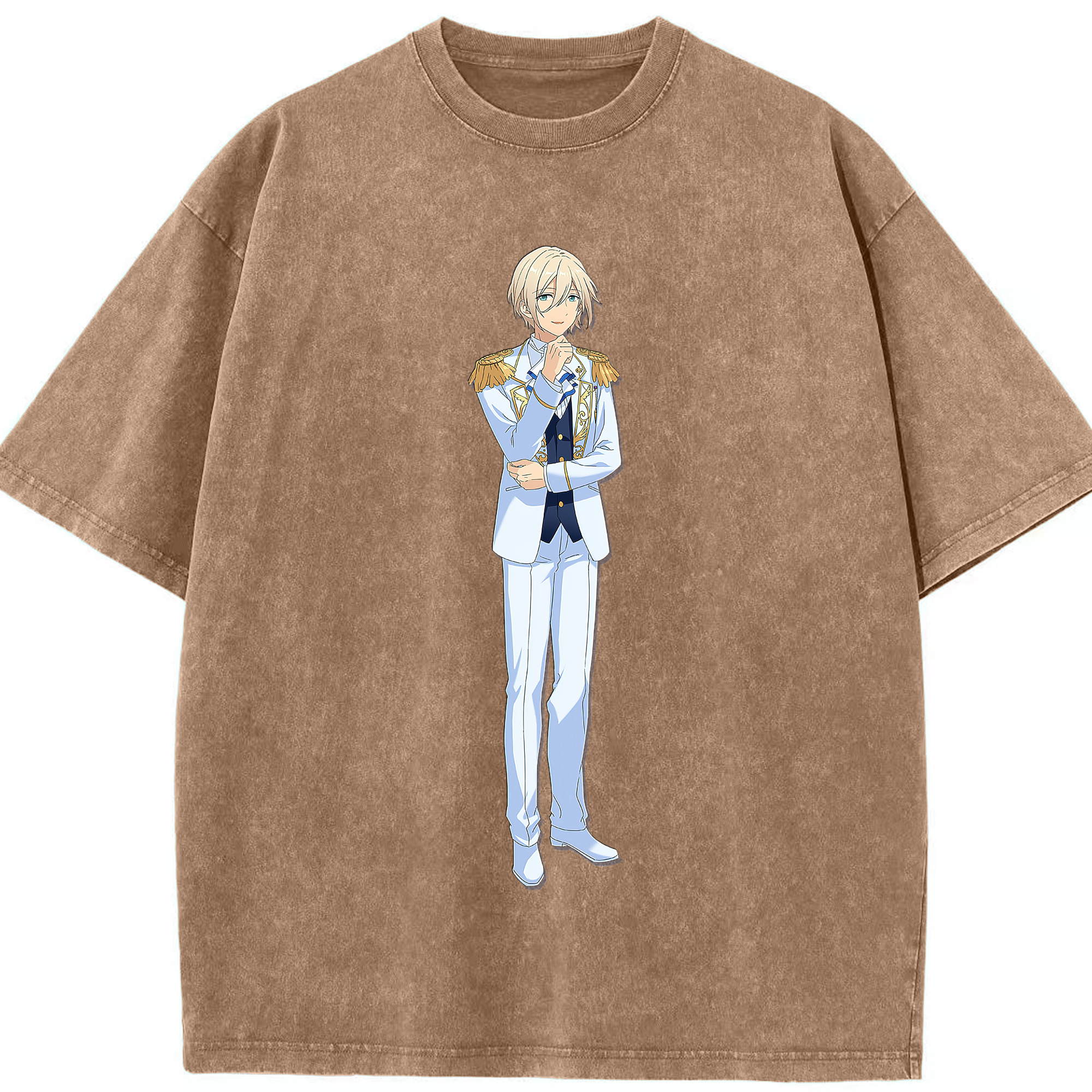 （画像用） あんさんぶるスターズ! Ensemble Stars 綿100% ヴィンテージ風 半袖Tシャツ（フロントプリント）