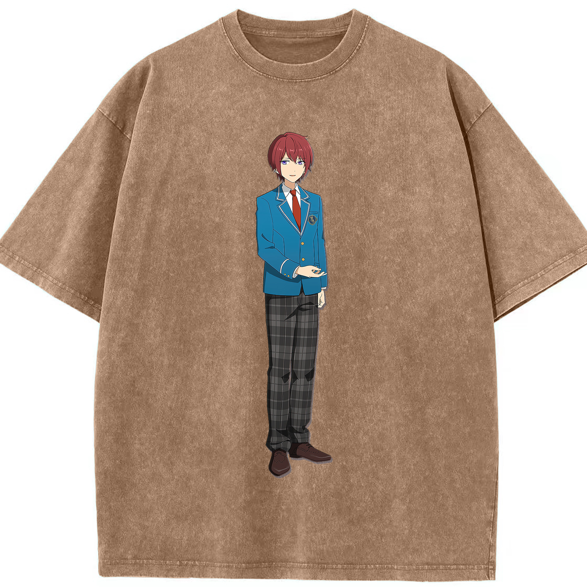（画像用） あんさんぶるスターズ! Ensemble Stars 綿100% ヴィンテージ風 半袖Tシャツ（フロントプリント）