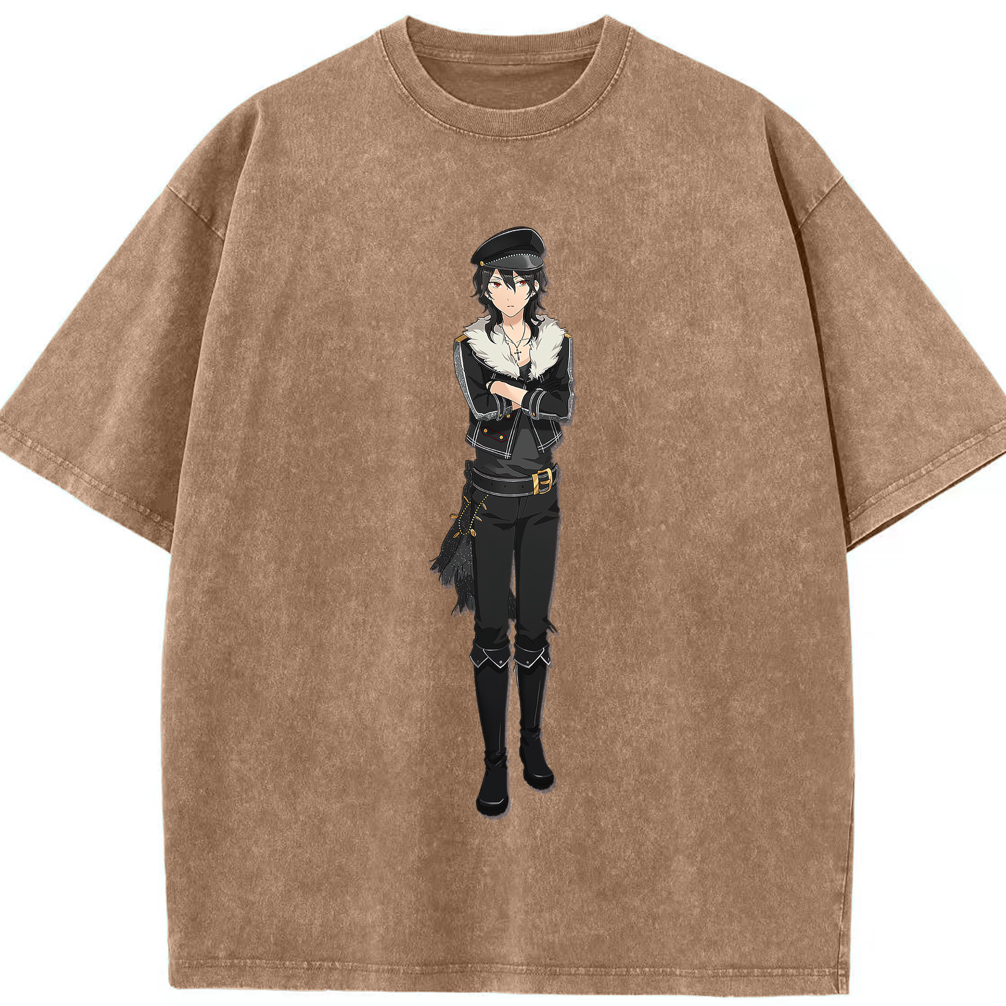 （画像用） あんさんぶるスターズ! Ensemble Stars 綿100% ヴィンテージ風 半袖Tシャツ（フロントプリント）