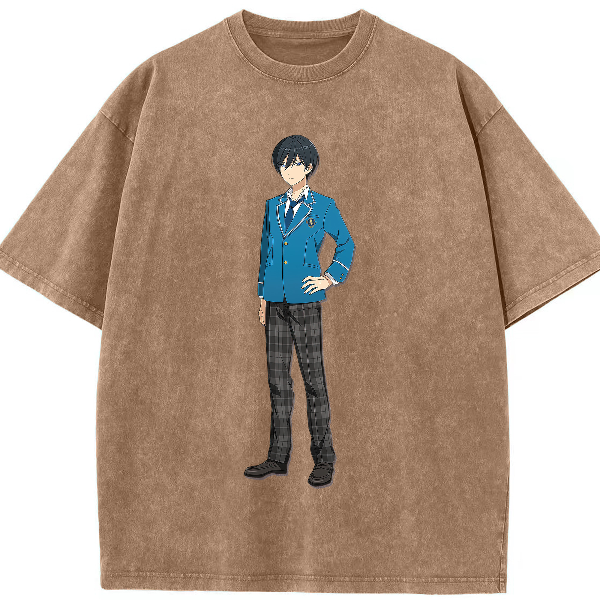 （画像用） あんさんぶるスターズ! Ensemble Stars 綿100% ヴィンテージ風 半袖Tシャツ（フロントプリント）