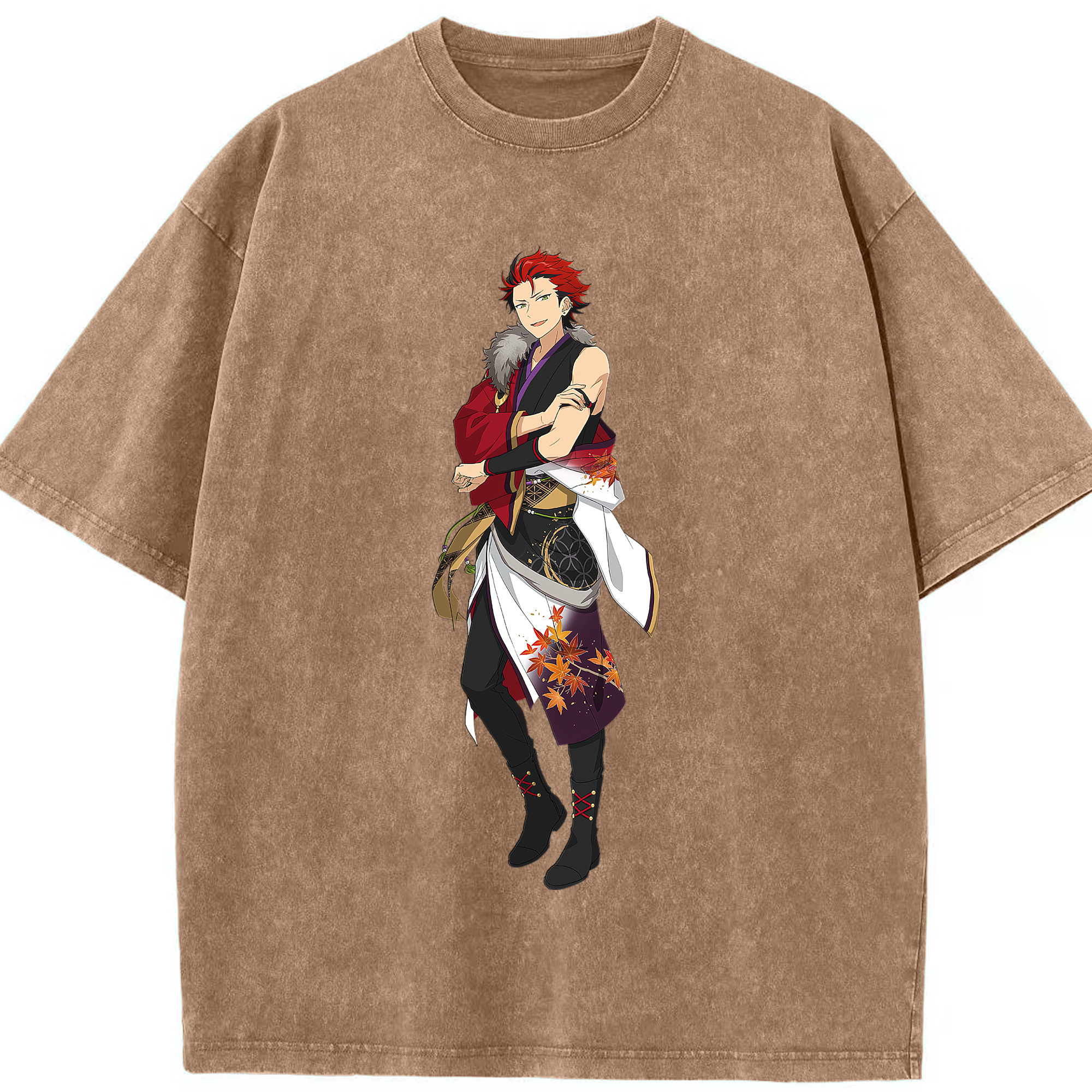 （画像用） あんさんぶるスターズ! Ensemble Stars 綿100% ヴィンテージ風 半袖Tシャツ（フロントプリント）