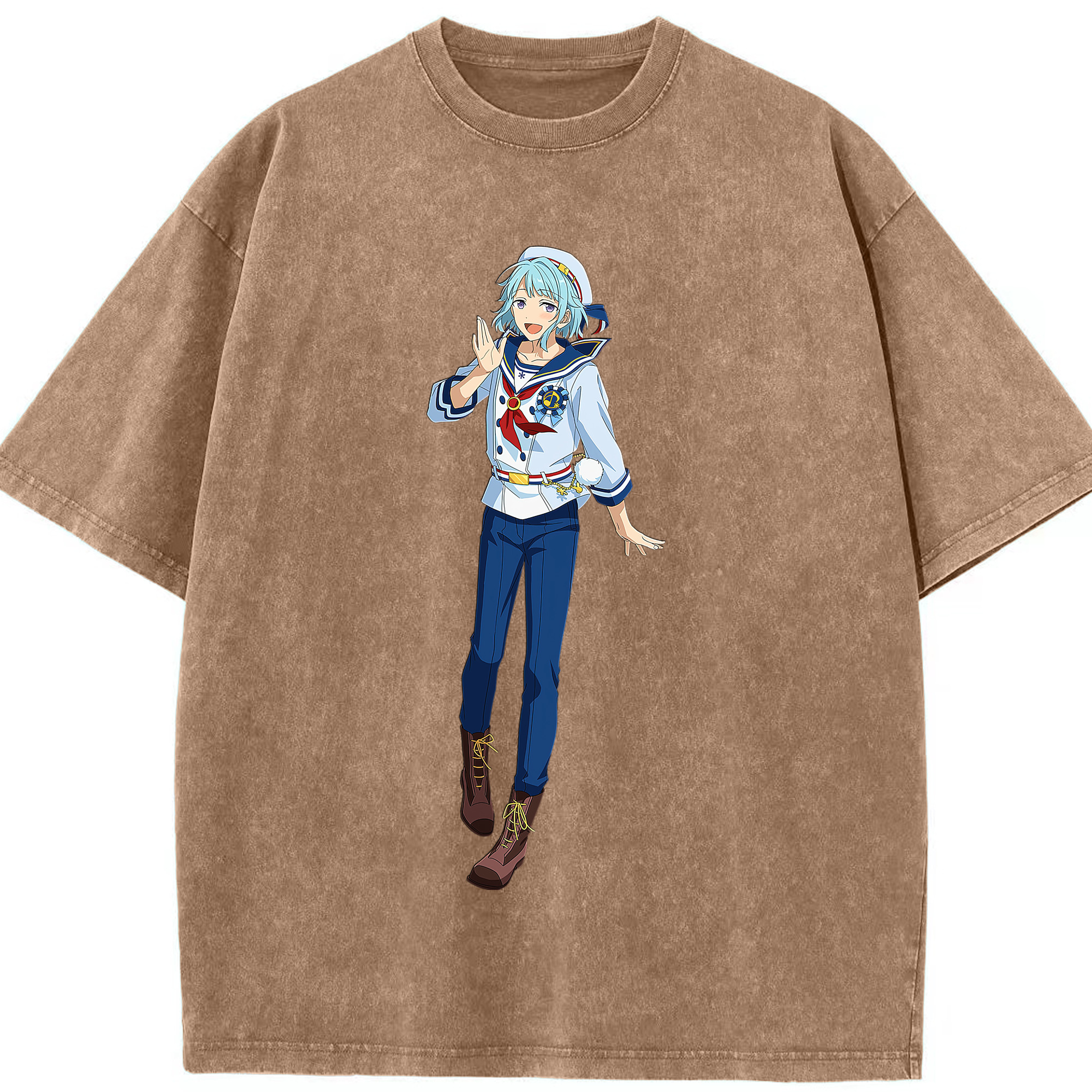 （画像用） あんさんぶるスターズ! Ensemble Stars 綿100% ヴィンテージ風 半袖Tシャツ（フロントプリント）