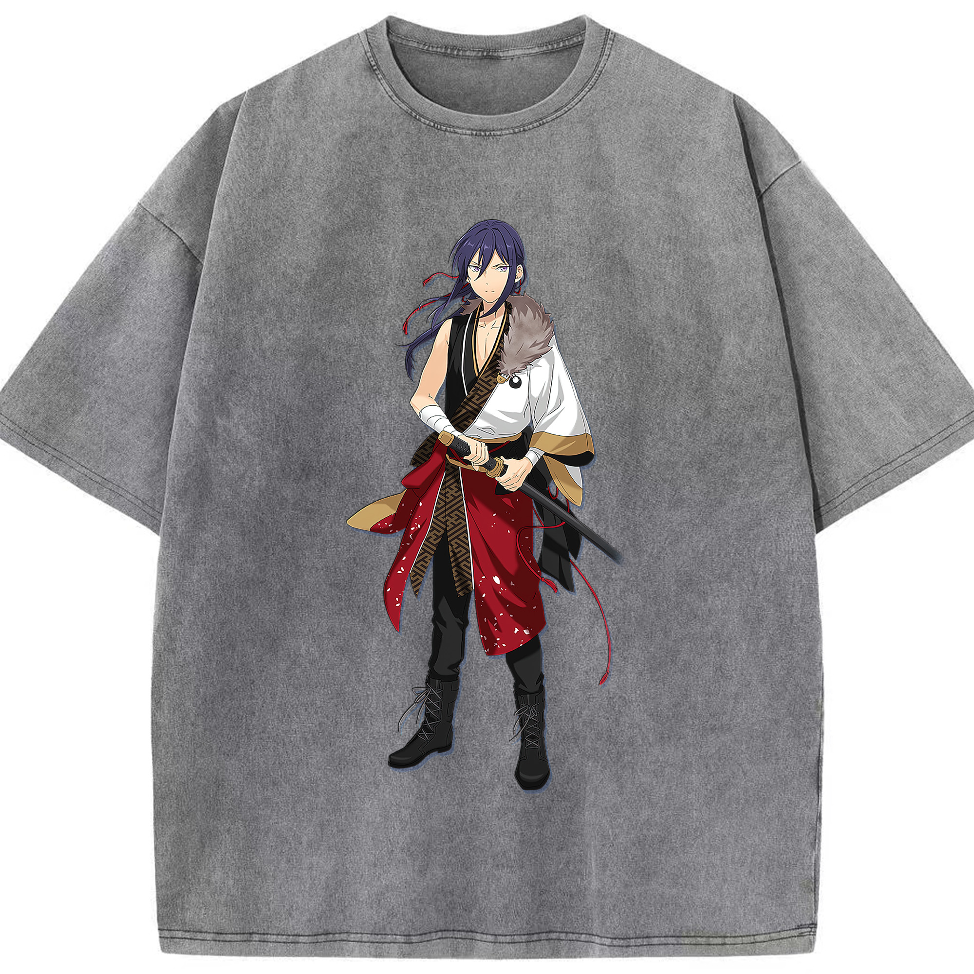 （画像用） あんさんぶるスターズ! Ensemble Stars 綿100% ヴィンテージ風 半袖Tシャツ（フロントプリント）