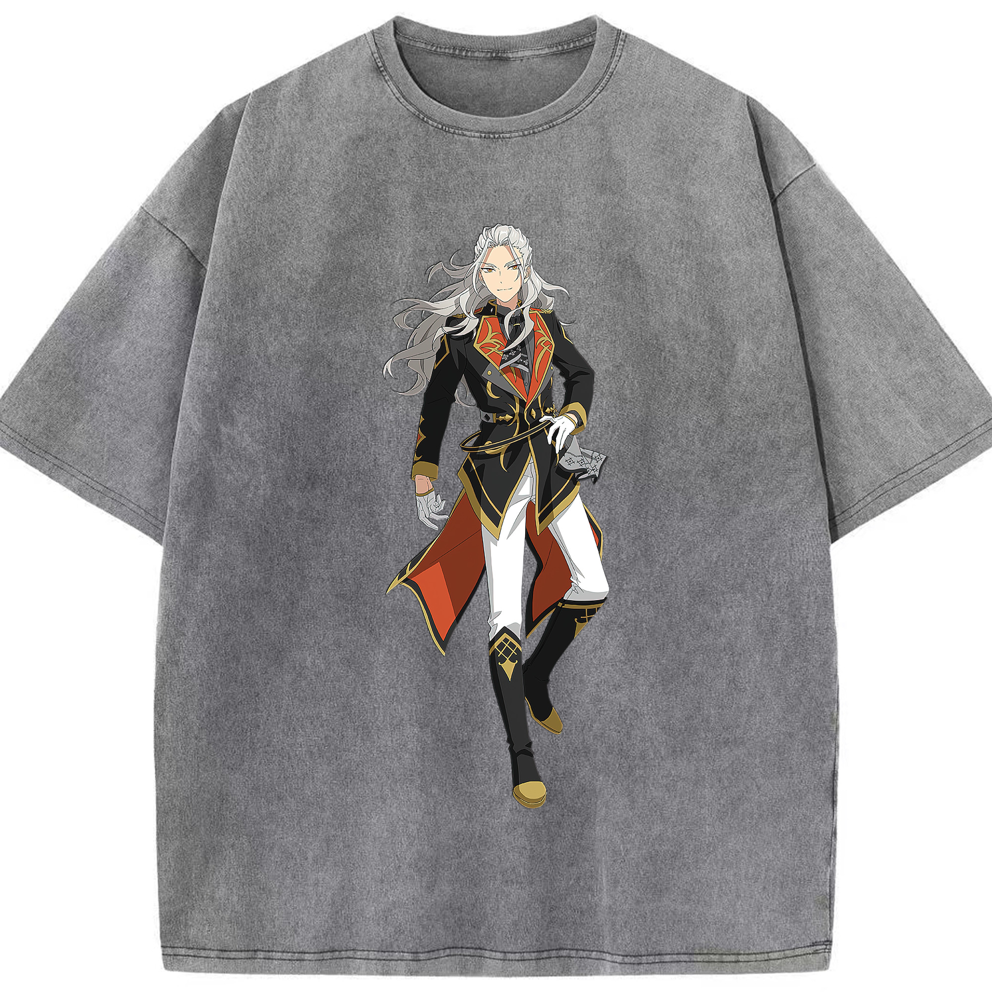（画像用） あんさんぶるスターズ! Ensemble Stars 綿100% ヴィンテージ風 半袖Tシャツ（フロントプリント）