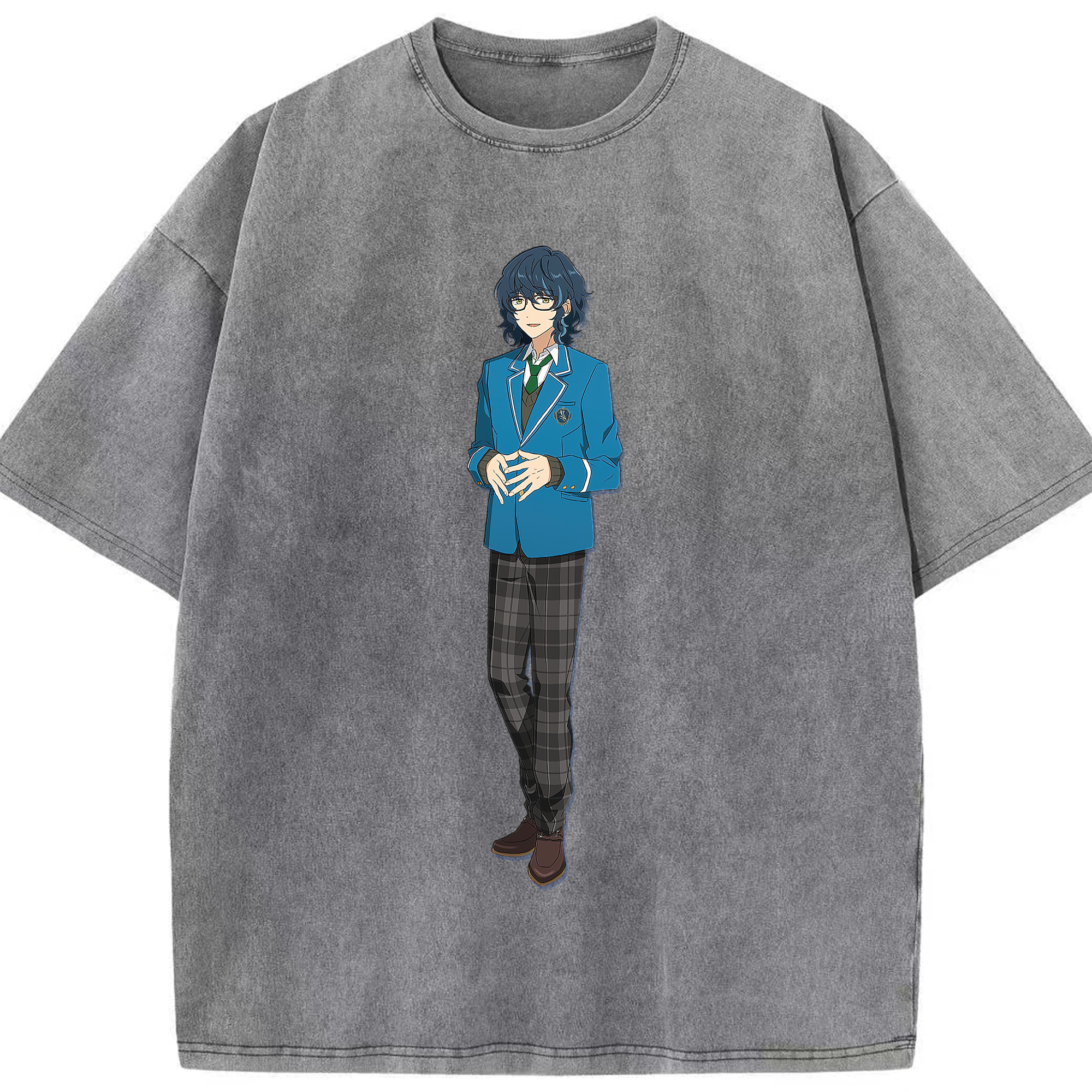 （画像用） あんさんぶるスターズ! Ensemble Stars 綿100% ヴィンテージ風 半袖Tシャツ（フロントプリント）