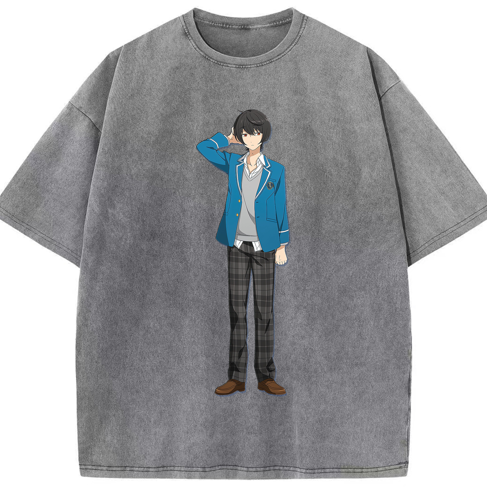 （画像用） あんさんぶるスターズ! Ensemble Stars 綿100% ヴィンテージ風 半袖Tシャツ（フロントプリント）