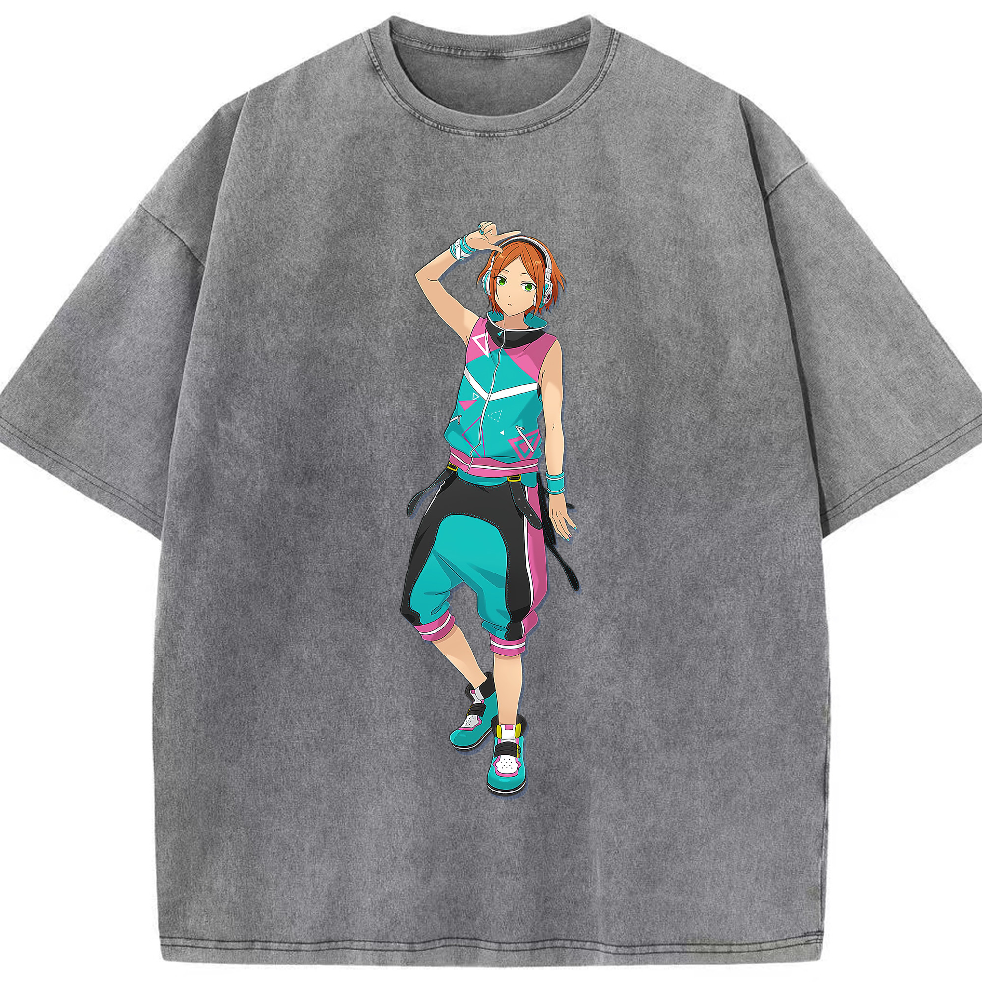 （画像用） あんさんぶるスターズ! Ensemble Stars 綿100% ヴィンテージ風 半袖Tシャツ（フロントプリント）