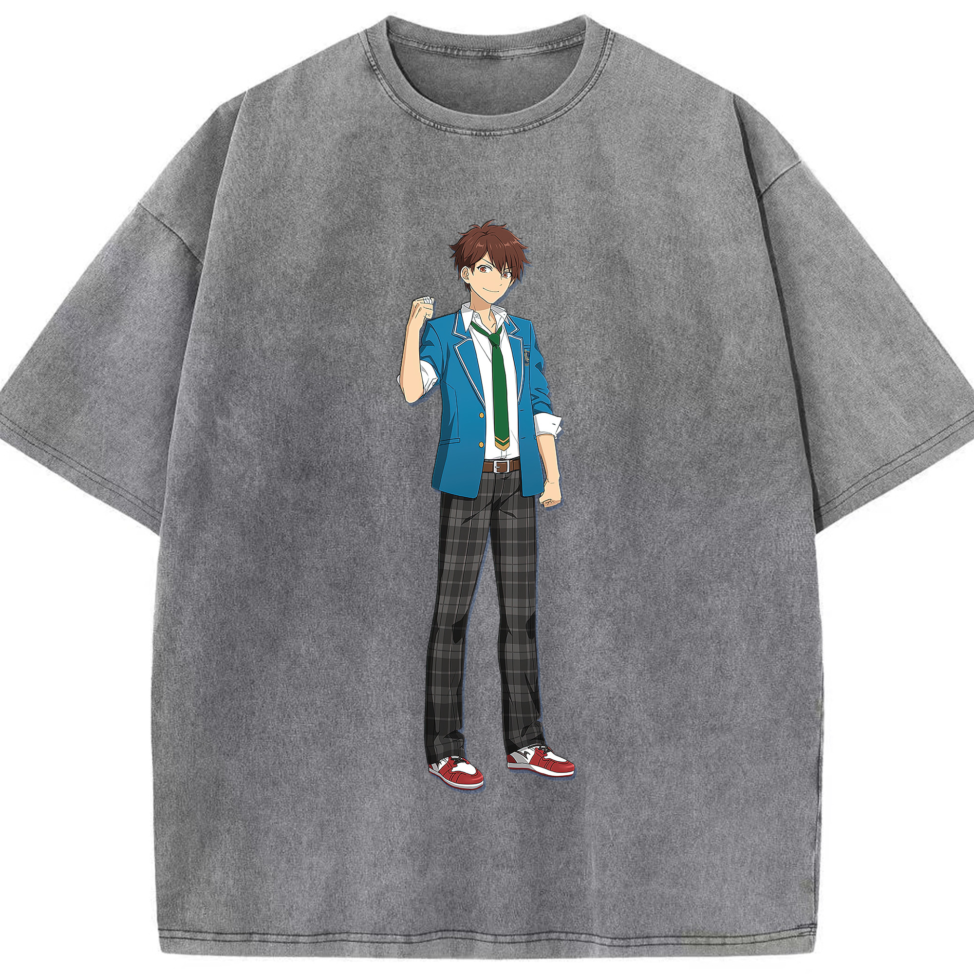 （画像用） あんさんぶるスターズ! Ensemble Stars 綿100% ヴィンテージ風 半袖Tシャツ（フロントプリント）