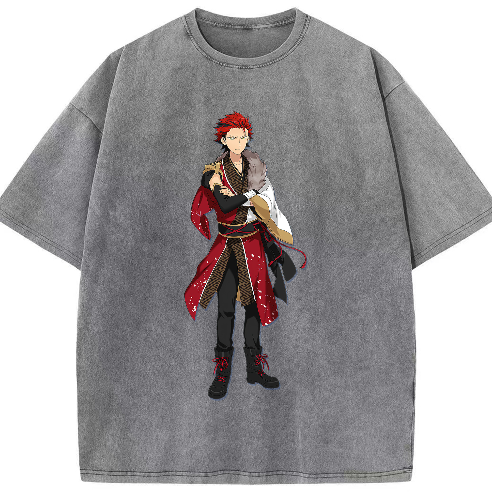 （画像用） あんさんぶるスターズ! Ensemble Stars 綿100% ヴィンテージ風 半袖Tシャツ（フロントプリント）