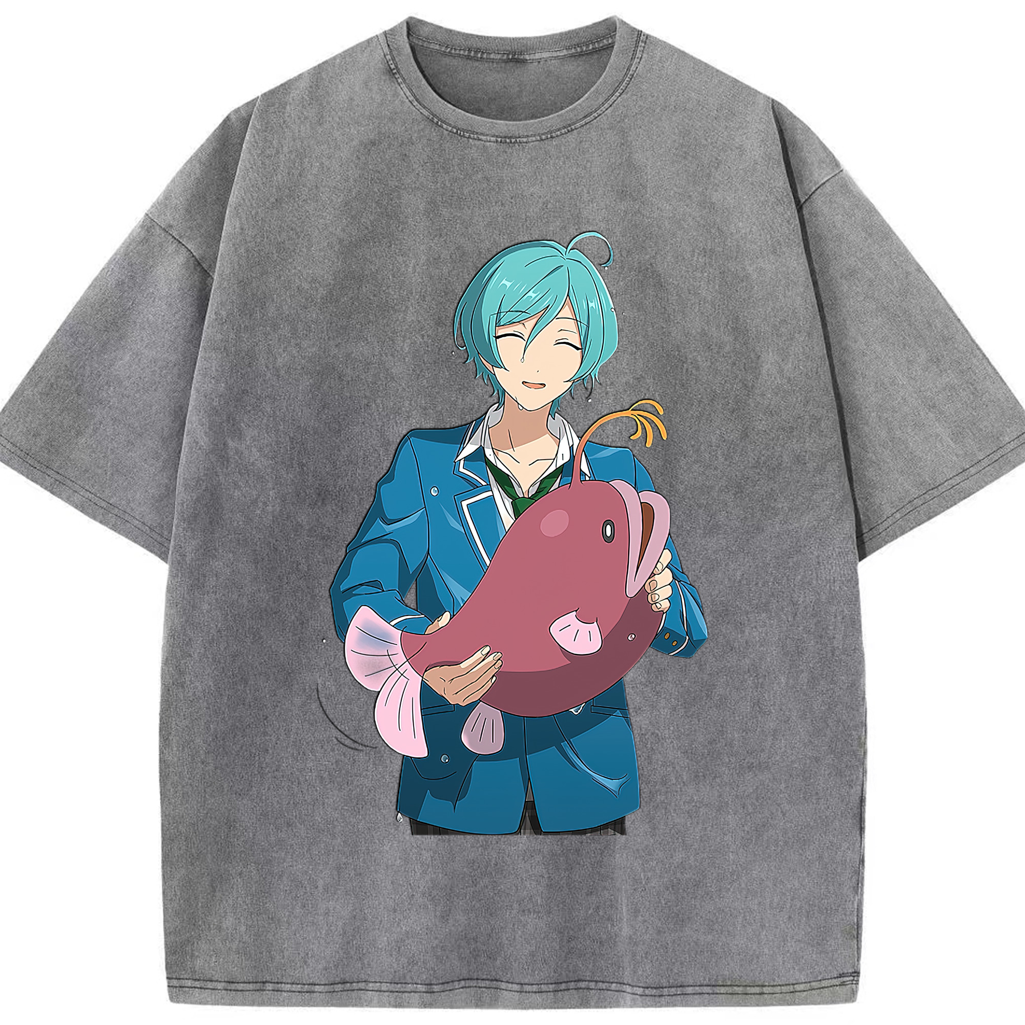 （画像用） あんさんぶるスターズ! Ensemble Stars 綿100% ヴィンテージ風 半袖Tシャツ（フロントプリント）