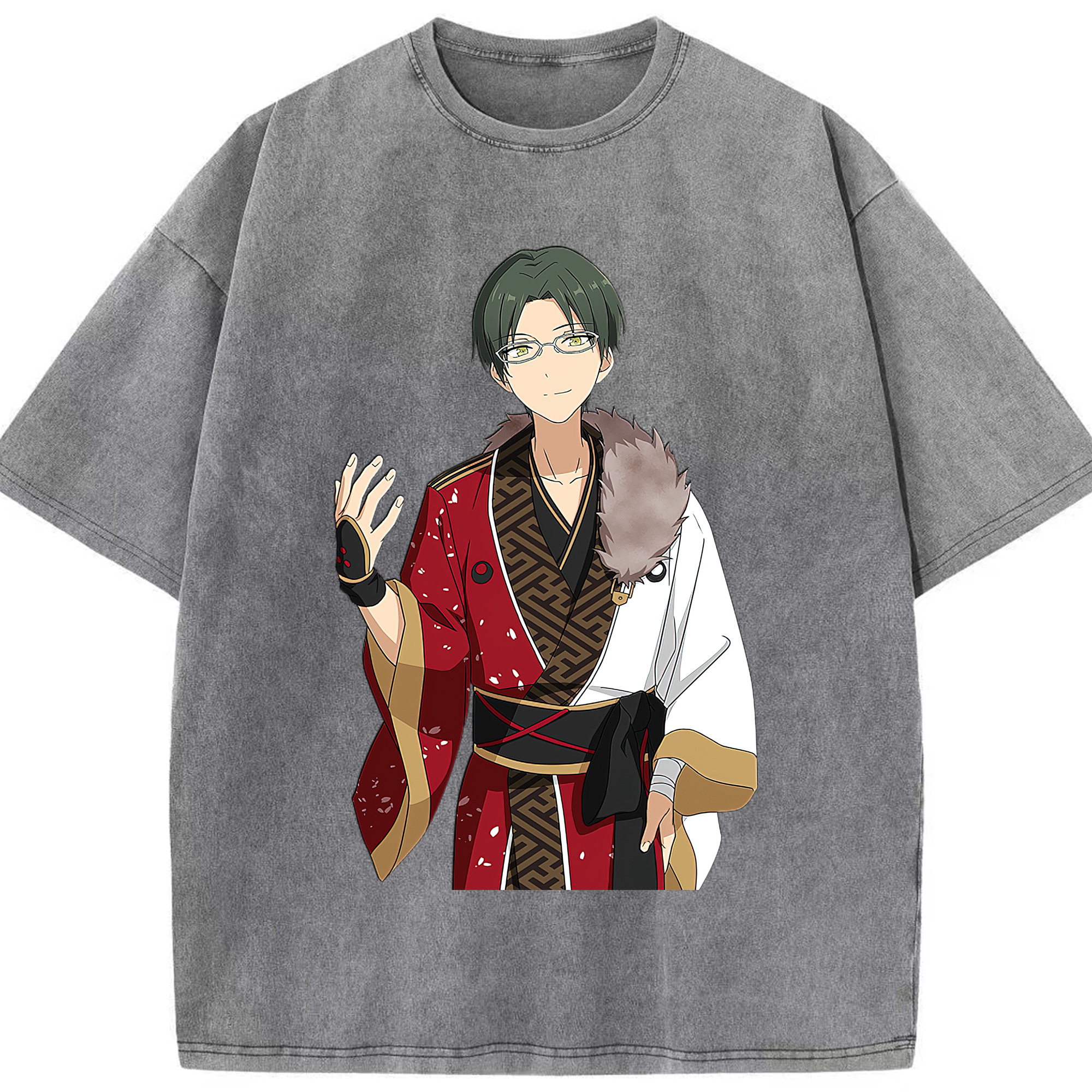 （画像用） あんさんぶるスターズ! Ensemble Stars 綿100% ヴィンテージ風 半袖Tシャツ（フロントプリント）
