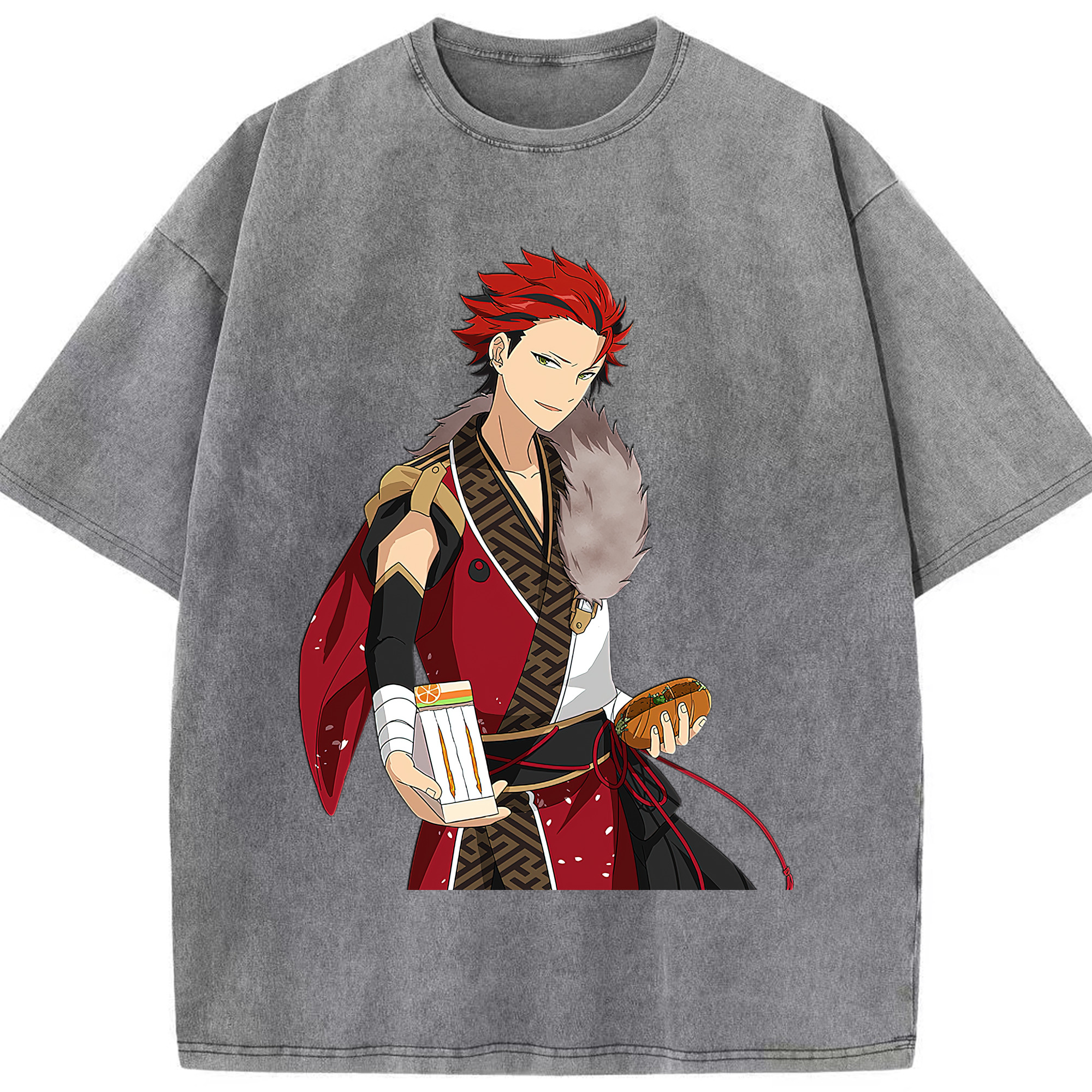 （画像用） あんさんぶるスターズ! Ensemble Stars 綿100% ヴィンテージ風 半袖Tシャツ（フロントプリント）