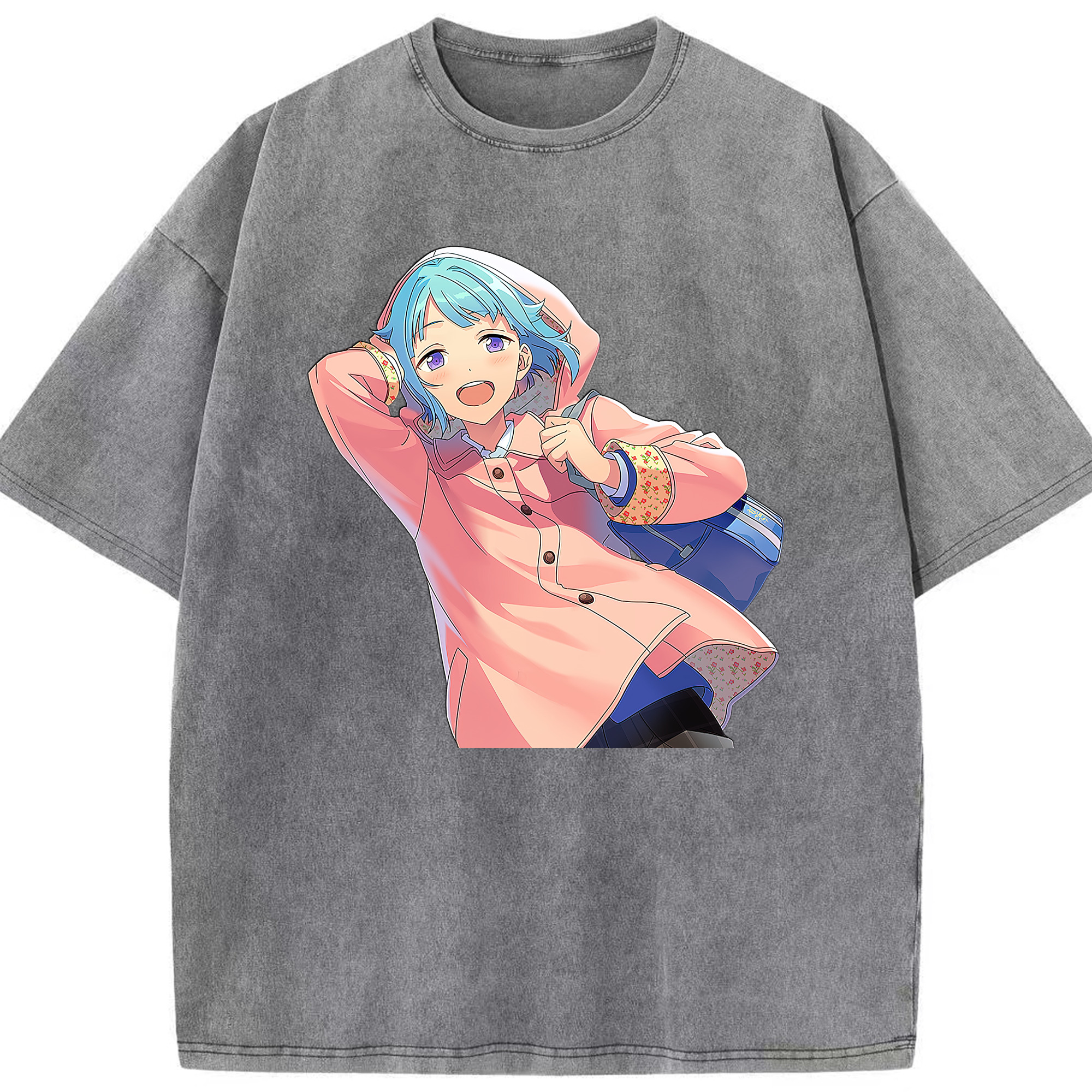 （画像用） あんさんぶるスターズ! Ensemble Stars 綿100% ヴィンテージ風 半袖Tシャツ（フロントプリント）