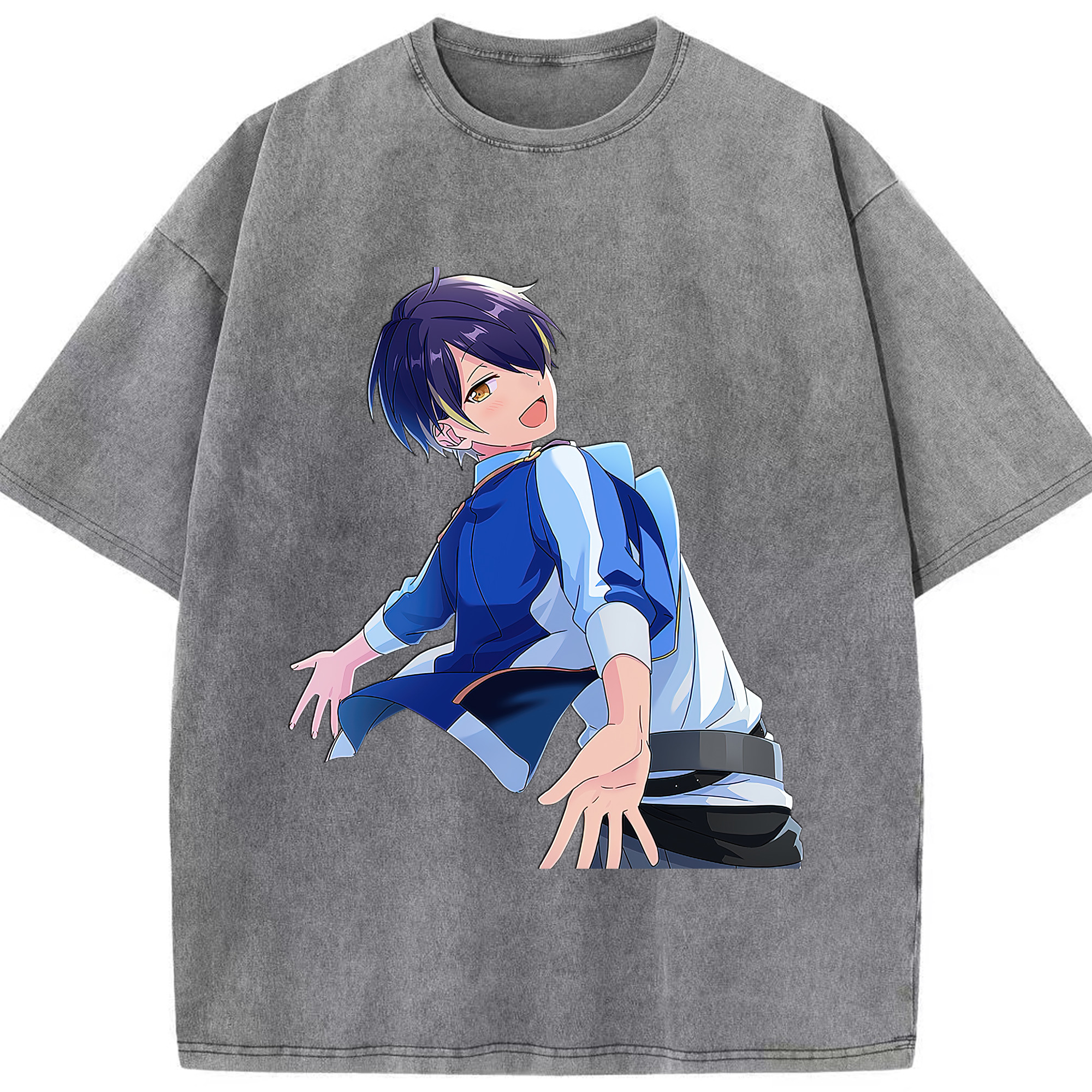 （画像用） あんさんぶるスターズ! Ensemble Stars 綿100% ヴィンテージ風 半袖Tシャツ（フロントプリント）