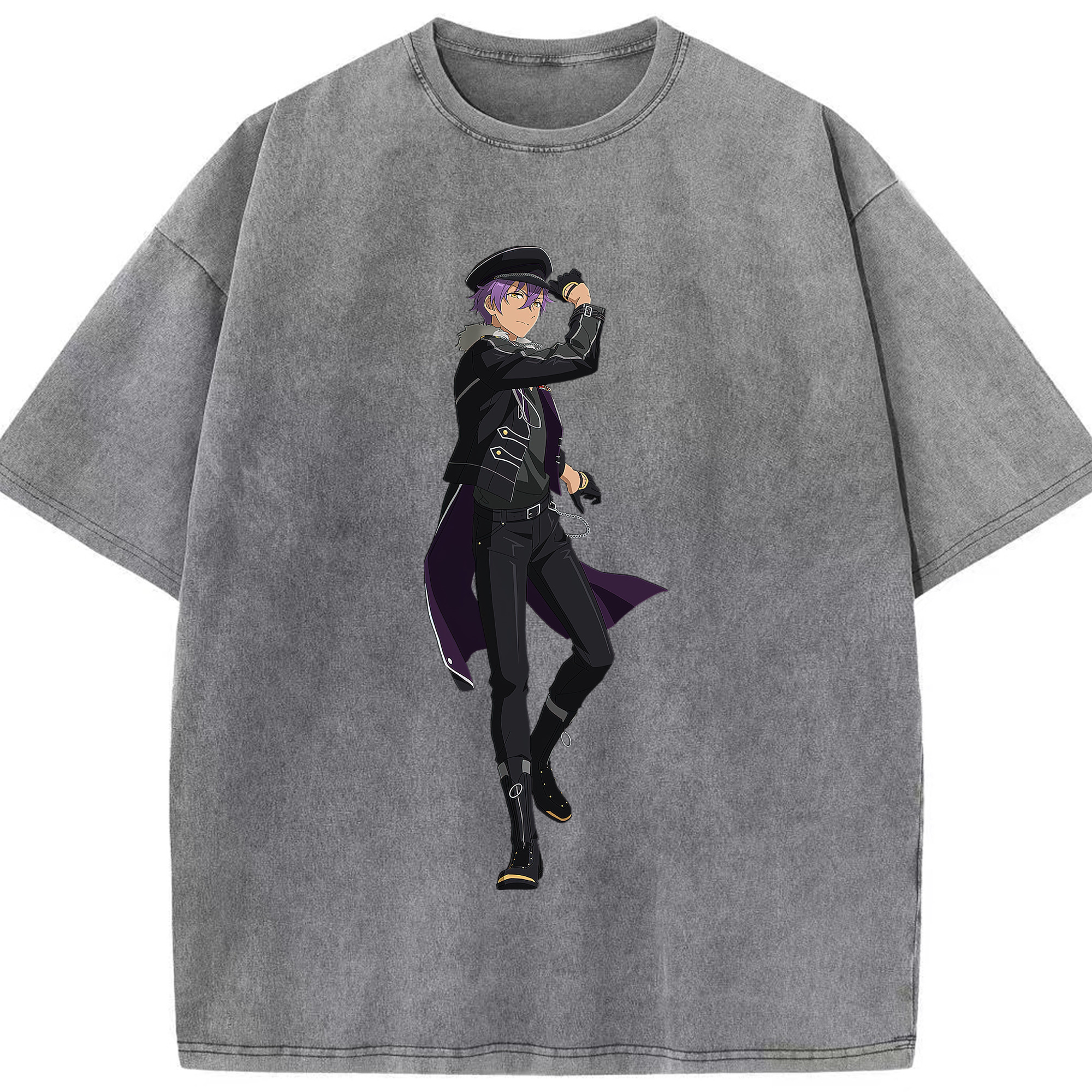 （画像用） あんさんぶるスターズ! Ensemble Stars 綿100% ヴィンテージ風 半袖Tシャツ（フロントプリント）